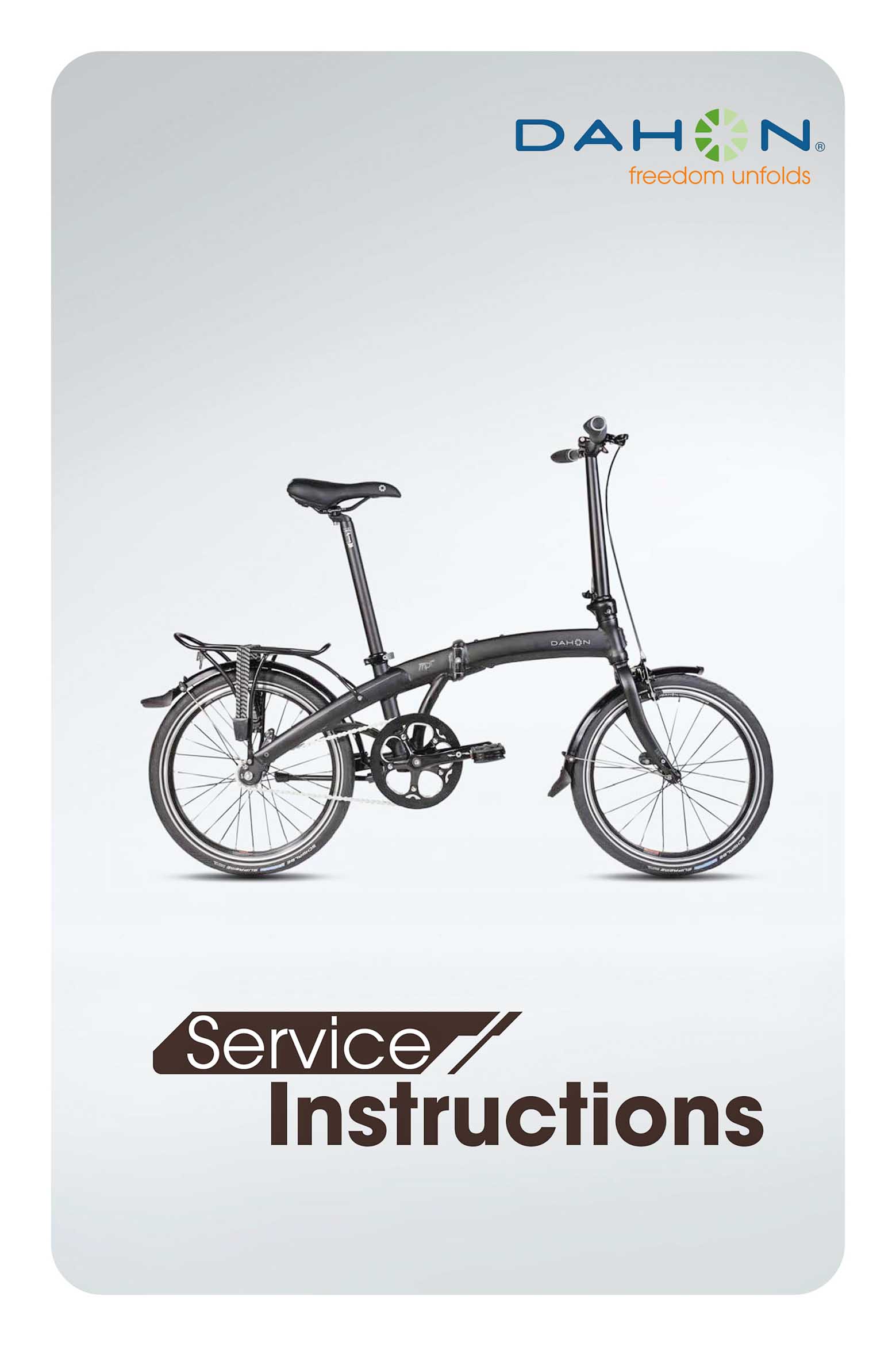 Dahon - Service Instructions 2012 page 01 main image