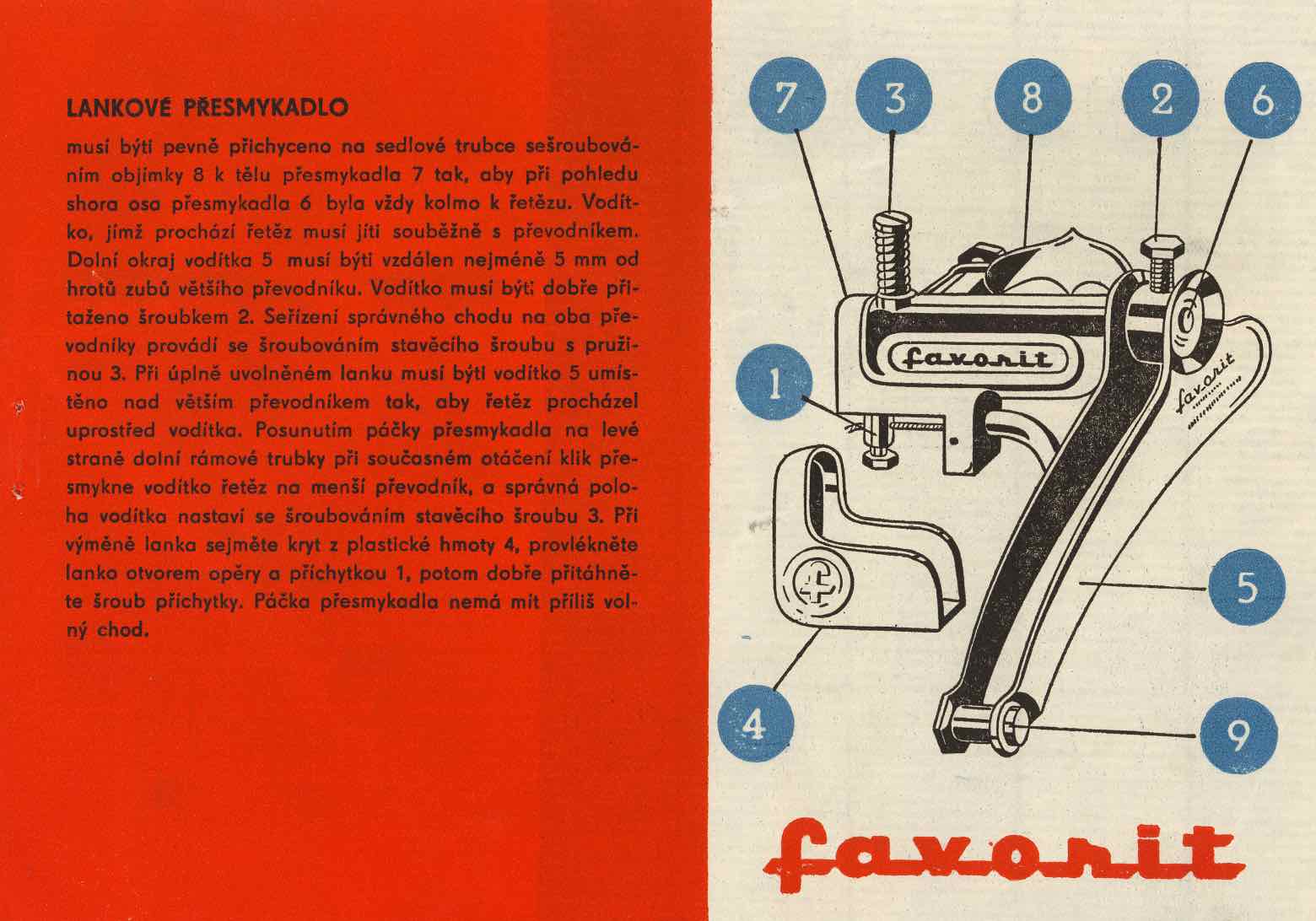 ESKA Favorit - instructions 1967 scan 9 main image