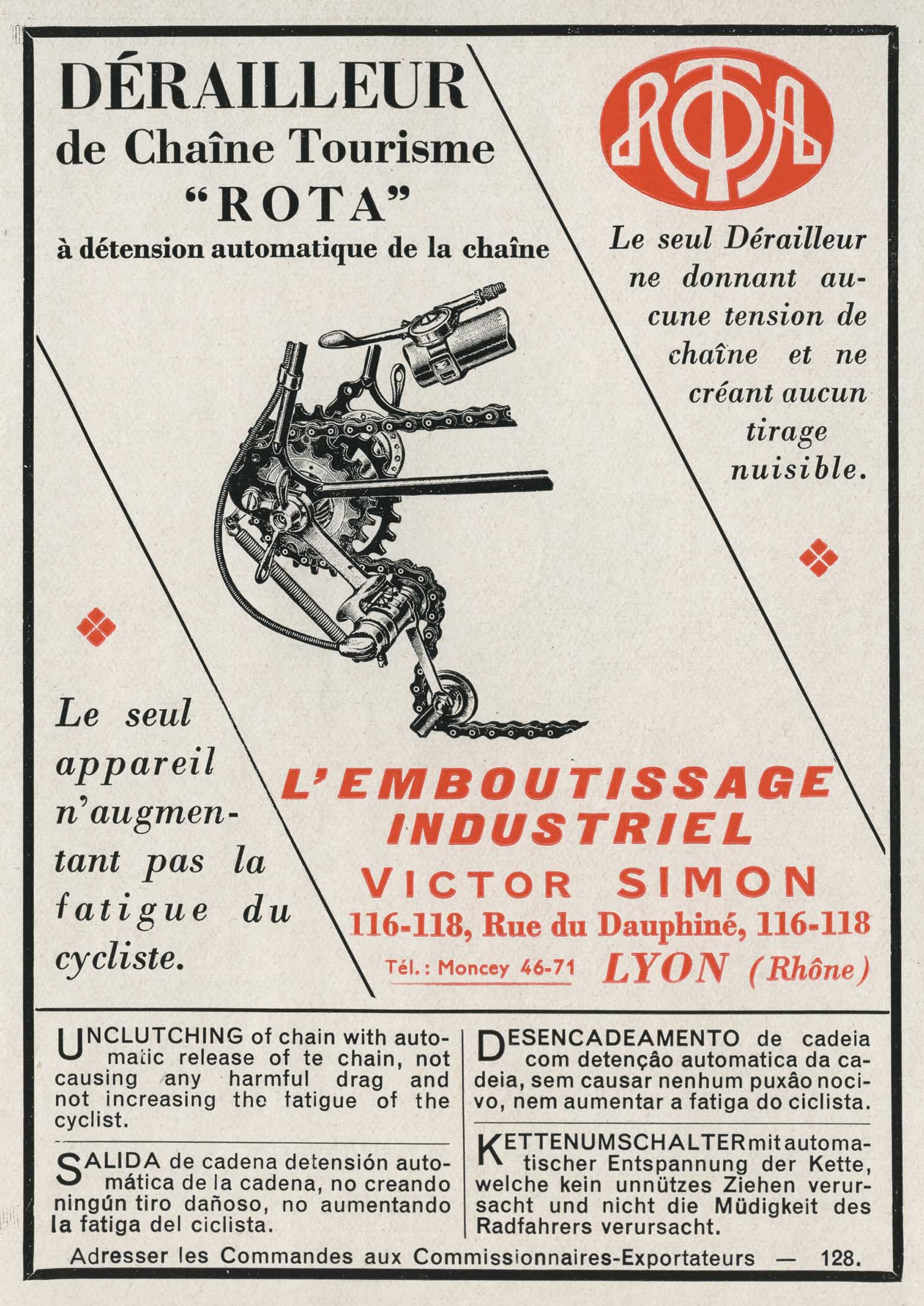 Exportation de l'industrie Francaise - 1937 Rota advert main image