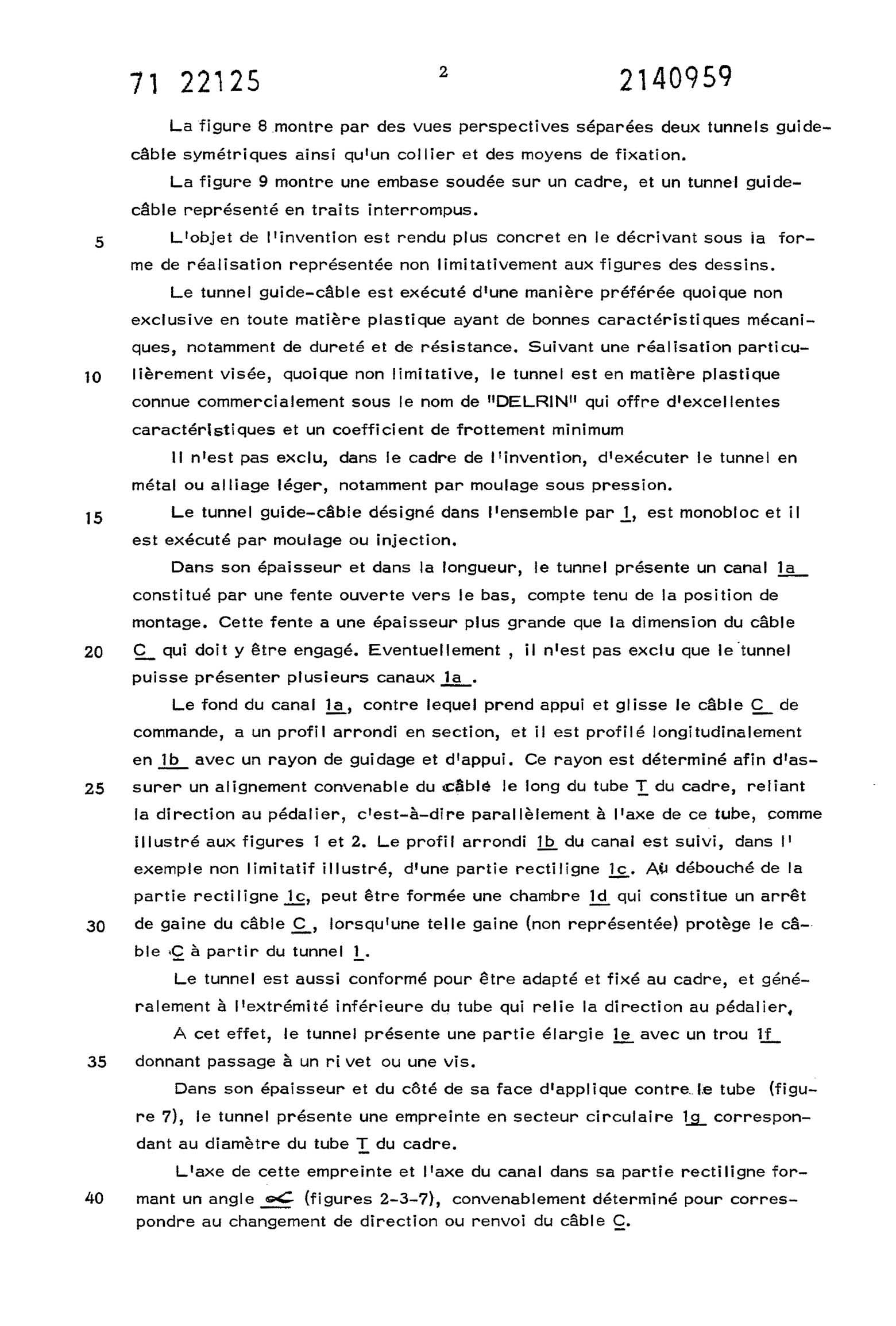 French Patent 2,140,959 - Simplex scan 003 main image
