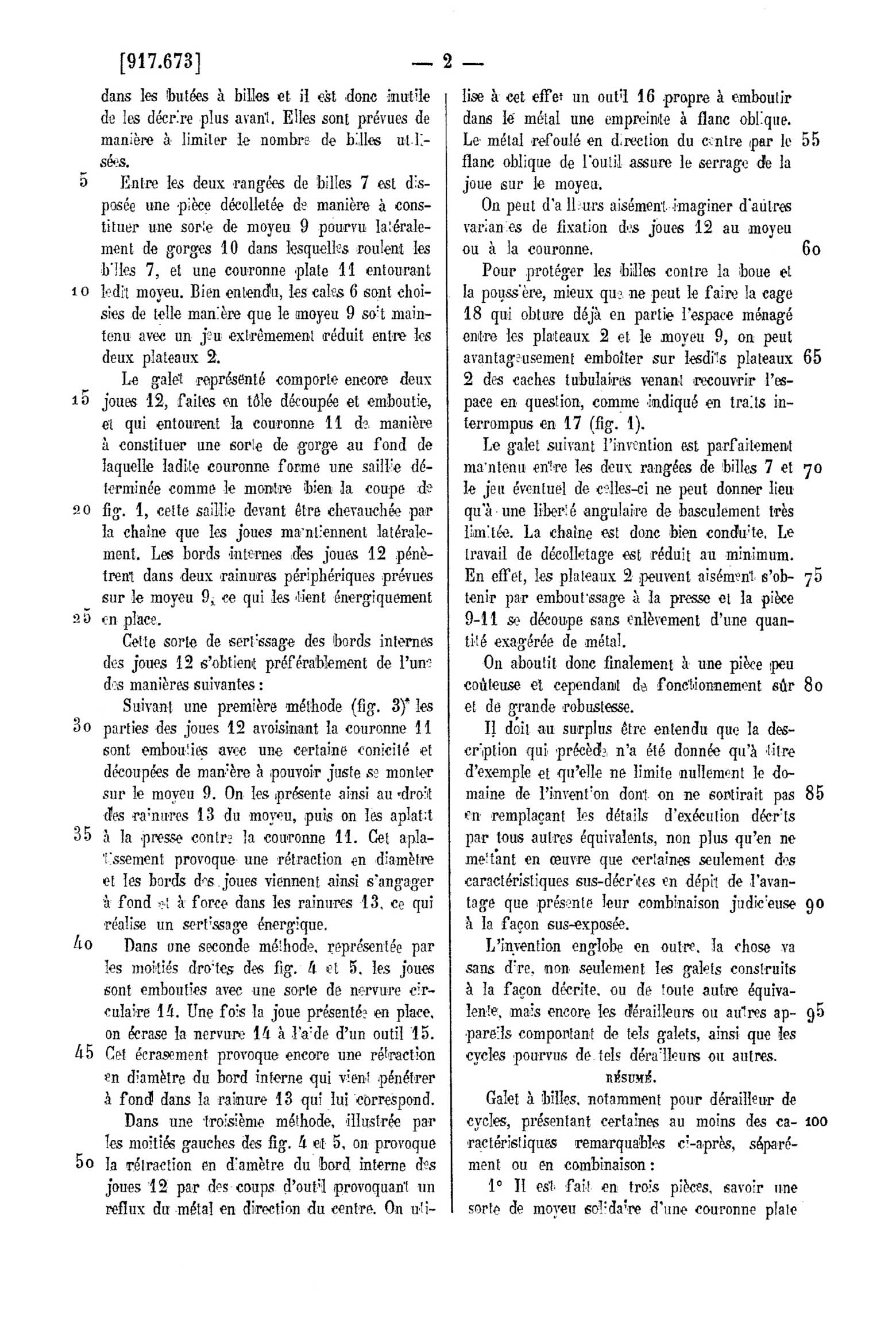 French Patent 917,673 - CMP Samson scan 2 main image