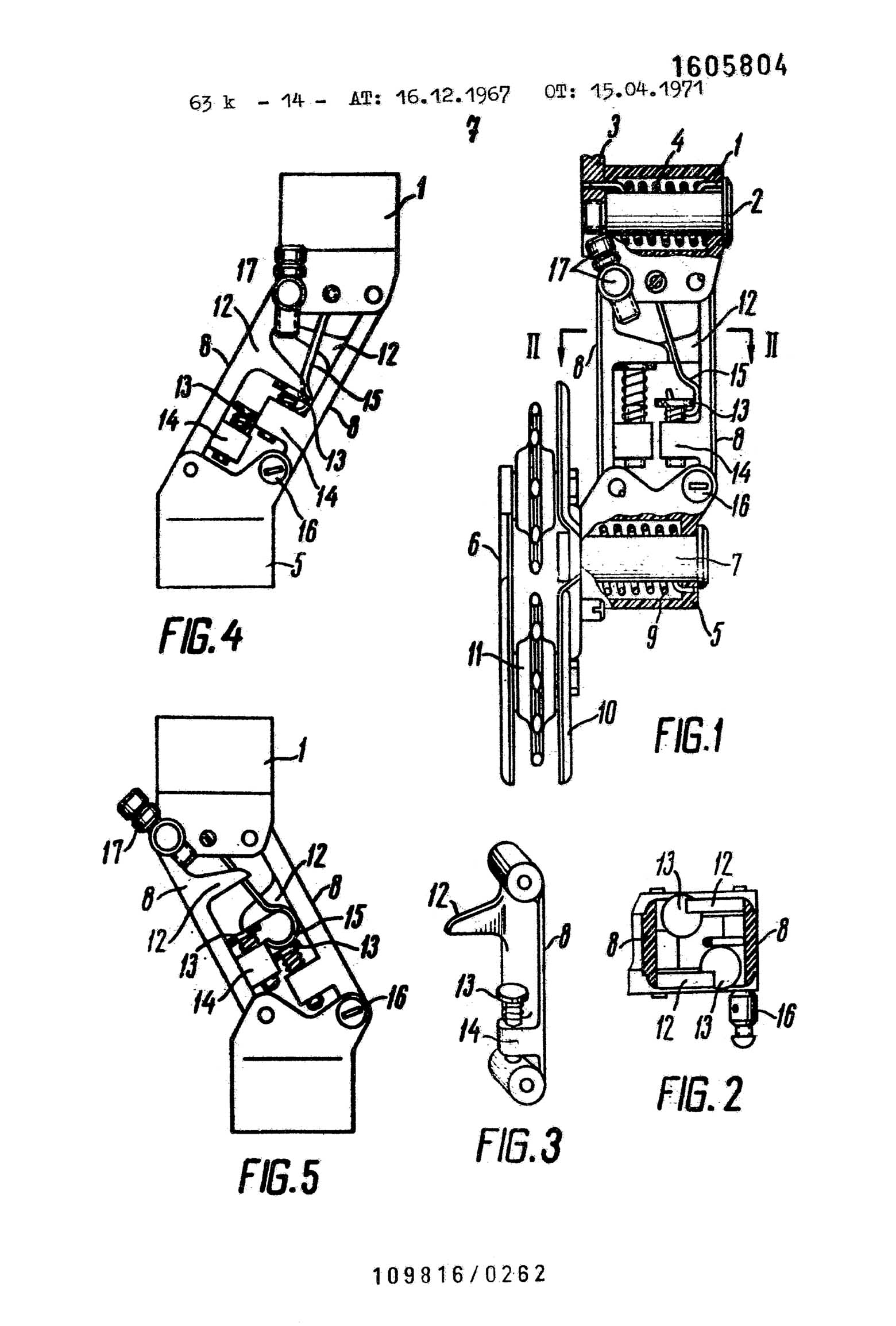 German Patent 1,605,804 - Tachyon scan 08 main image
