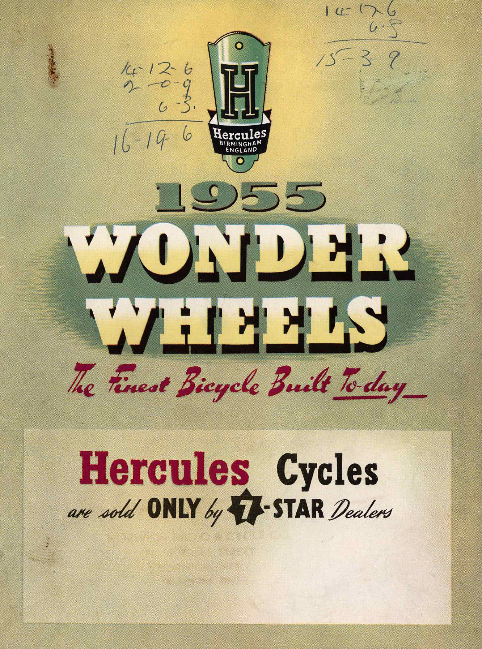 Hercules - Wonder Wheels 1955 page 1 main image