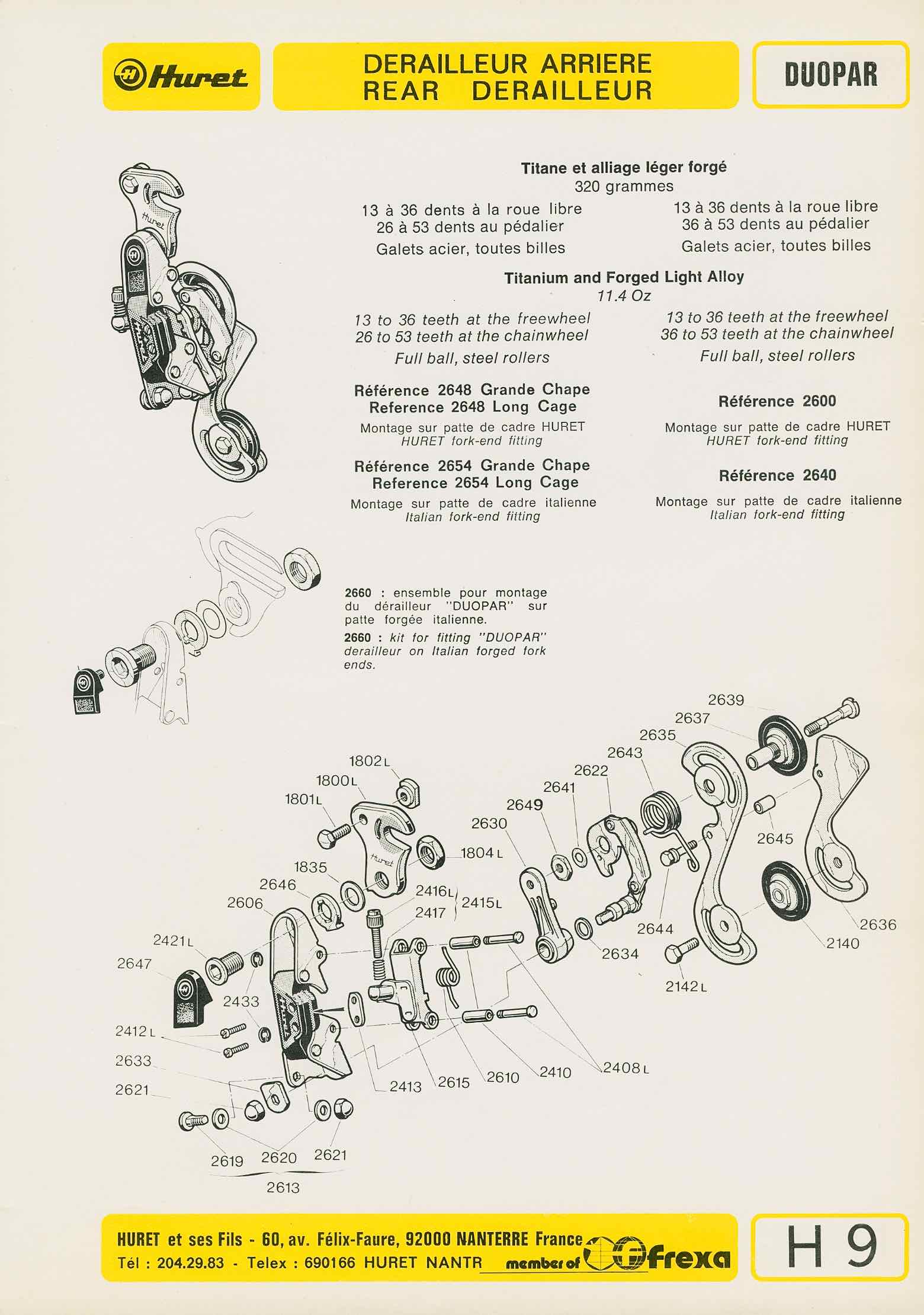 Huret Accessoires Cycles Cyclomoteurs Motos - 1976 page 9 main image
