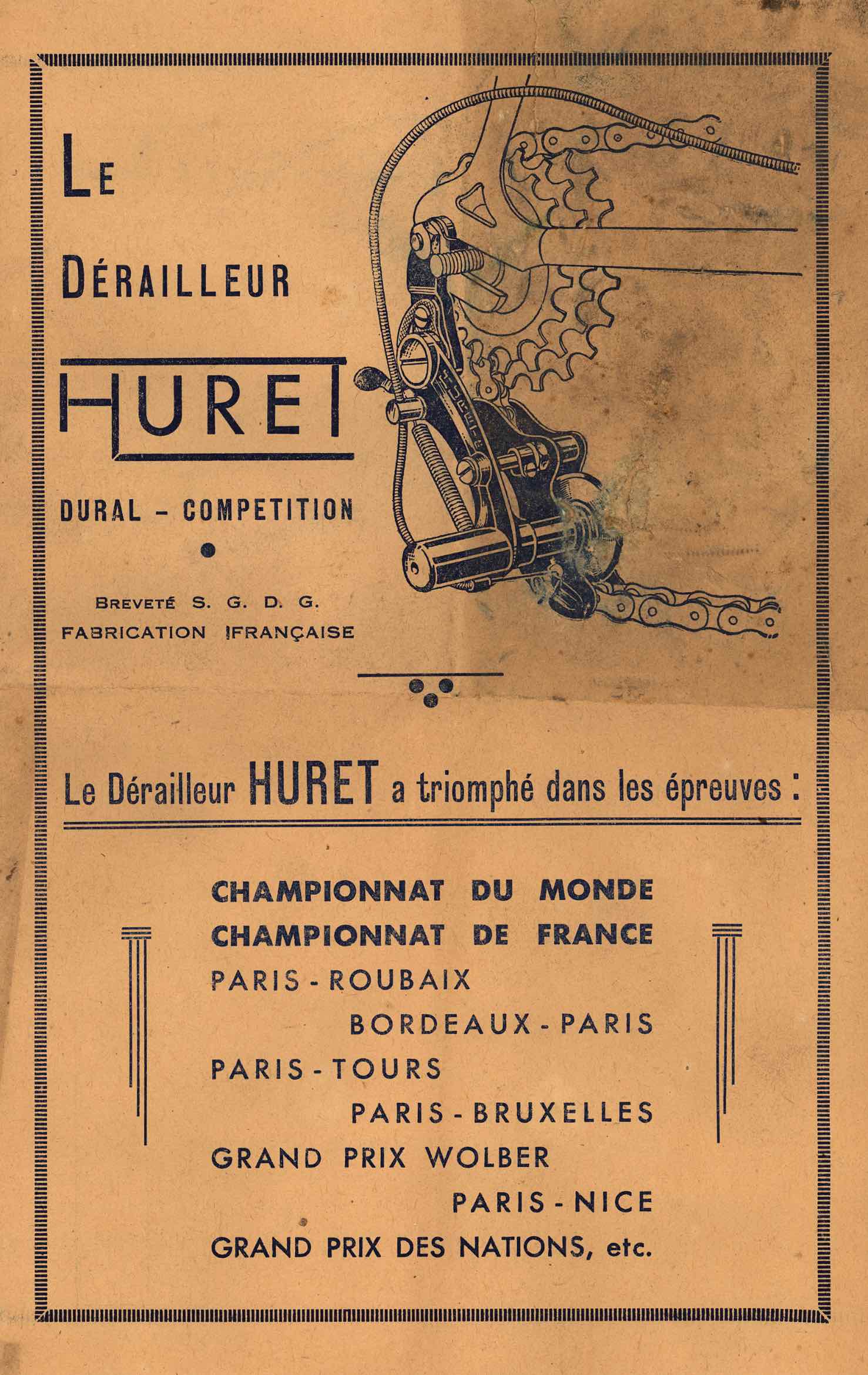 Huret Dural Competition - instructions scan 1 main image