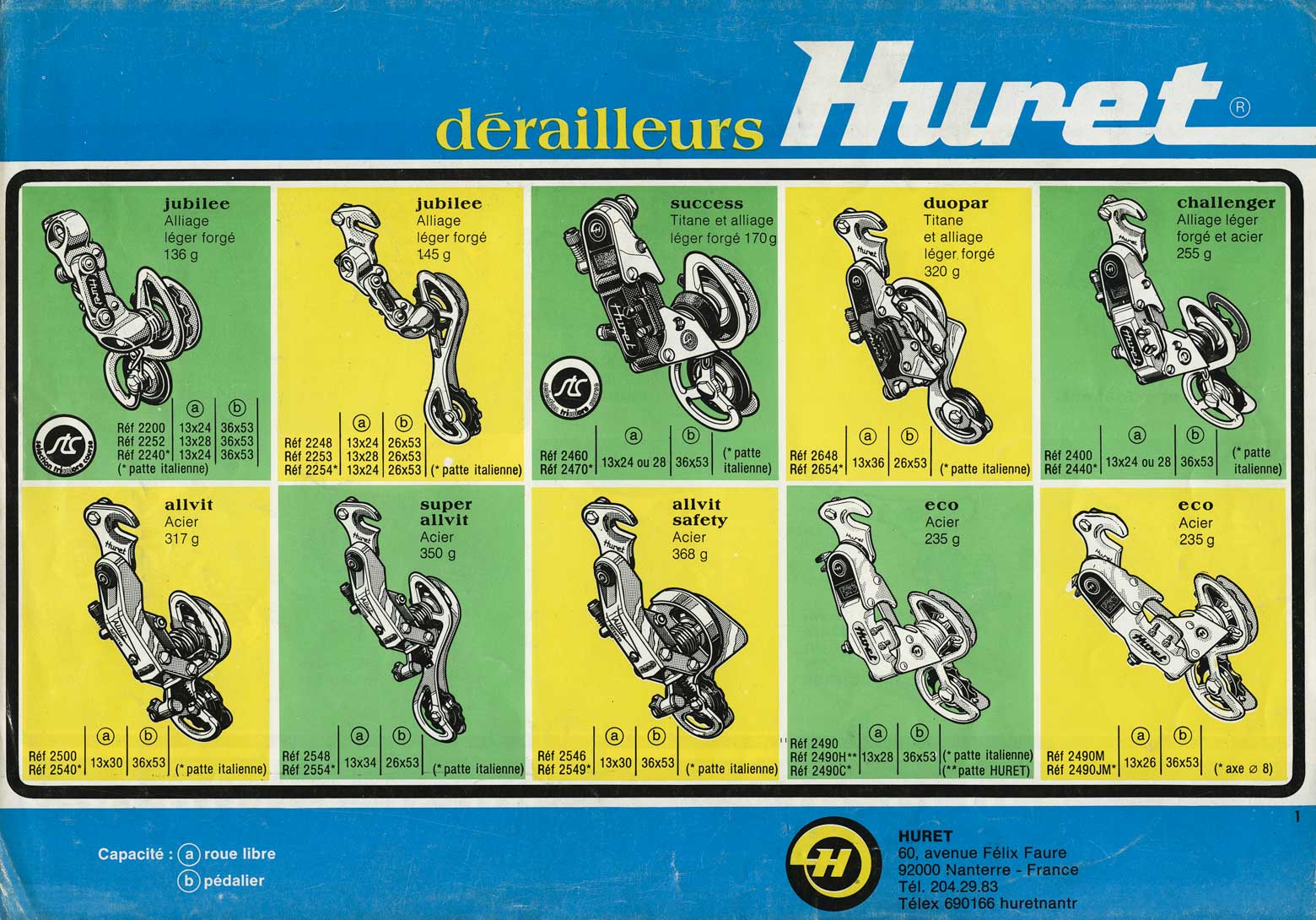 Huret leaflet - 1977? scan 1 main image