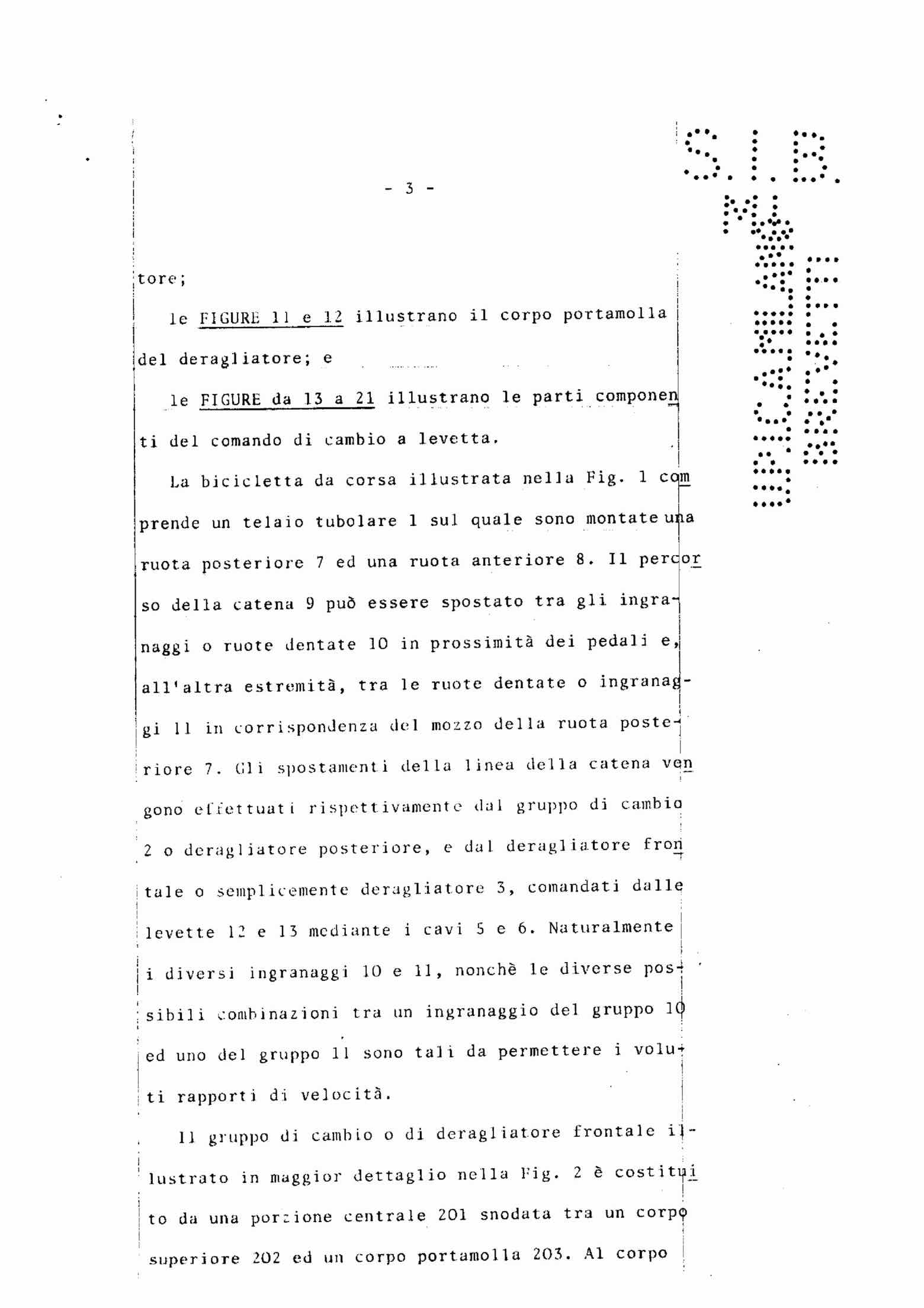 Italian Patent 1,123,752 - Rino scan 6 main image