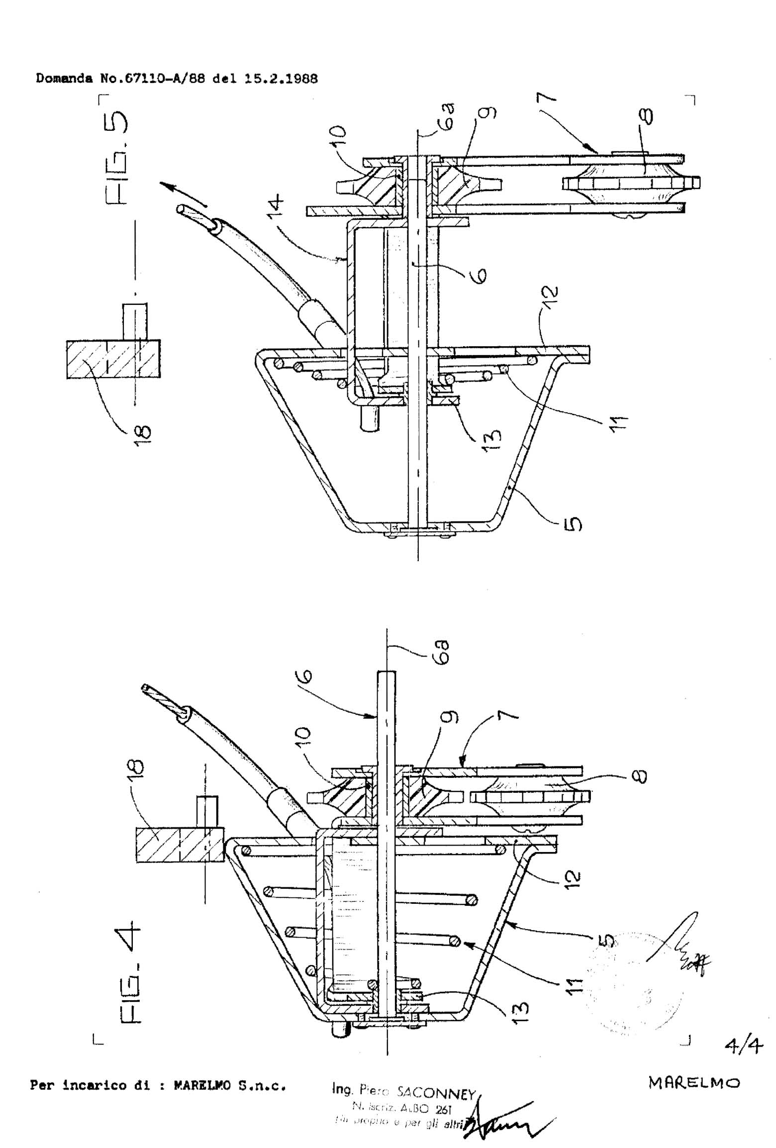 Italian Patent 1,219,021 - Marelmo scan 018 main image