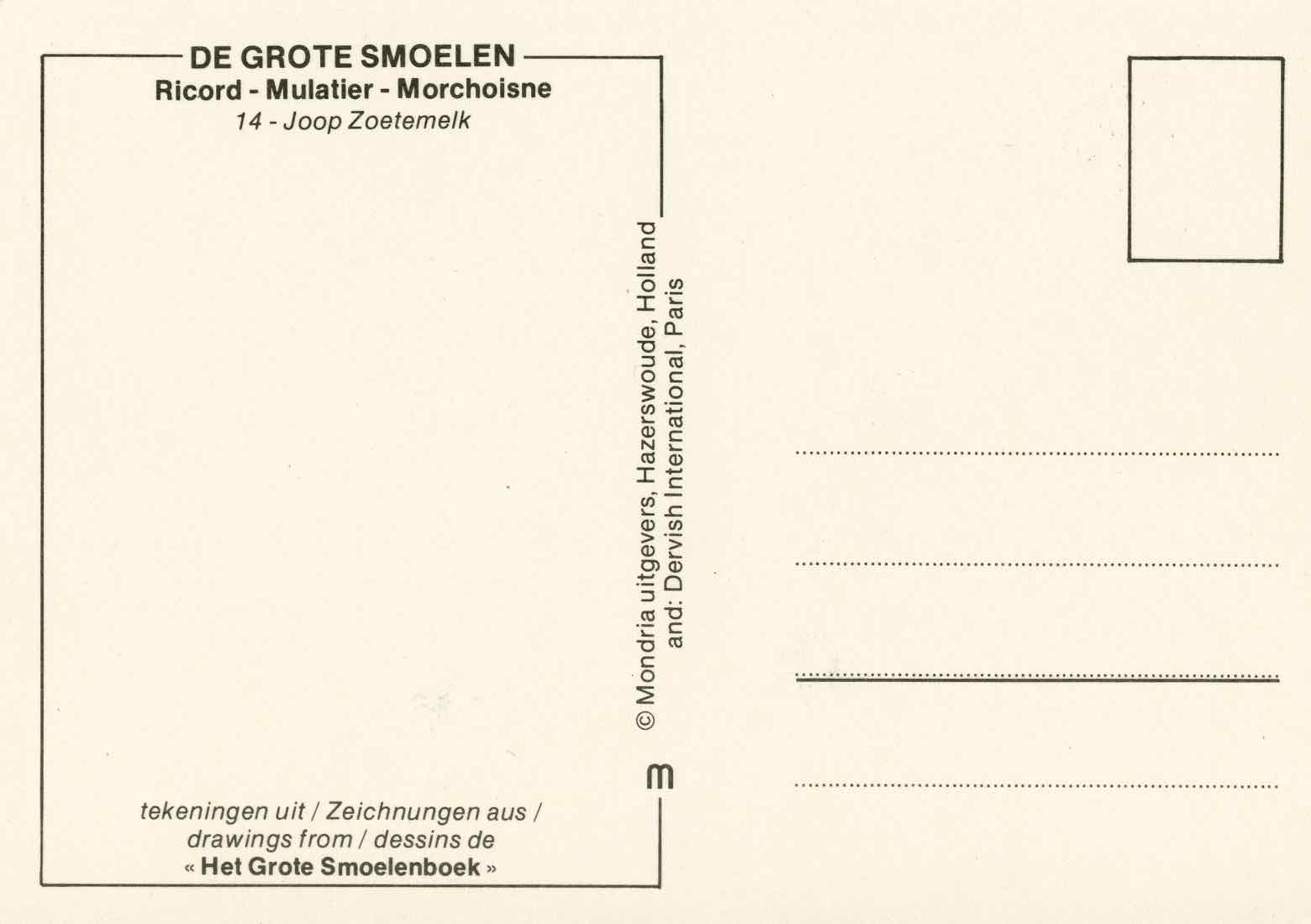 Joop Zoetemelk - postcard 1982 scan 2 main image