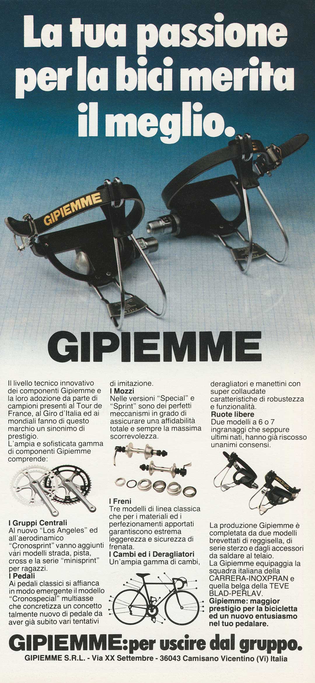 La Bicicletta 1984 April - Gipiemme advert main image