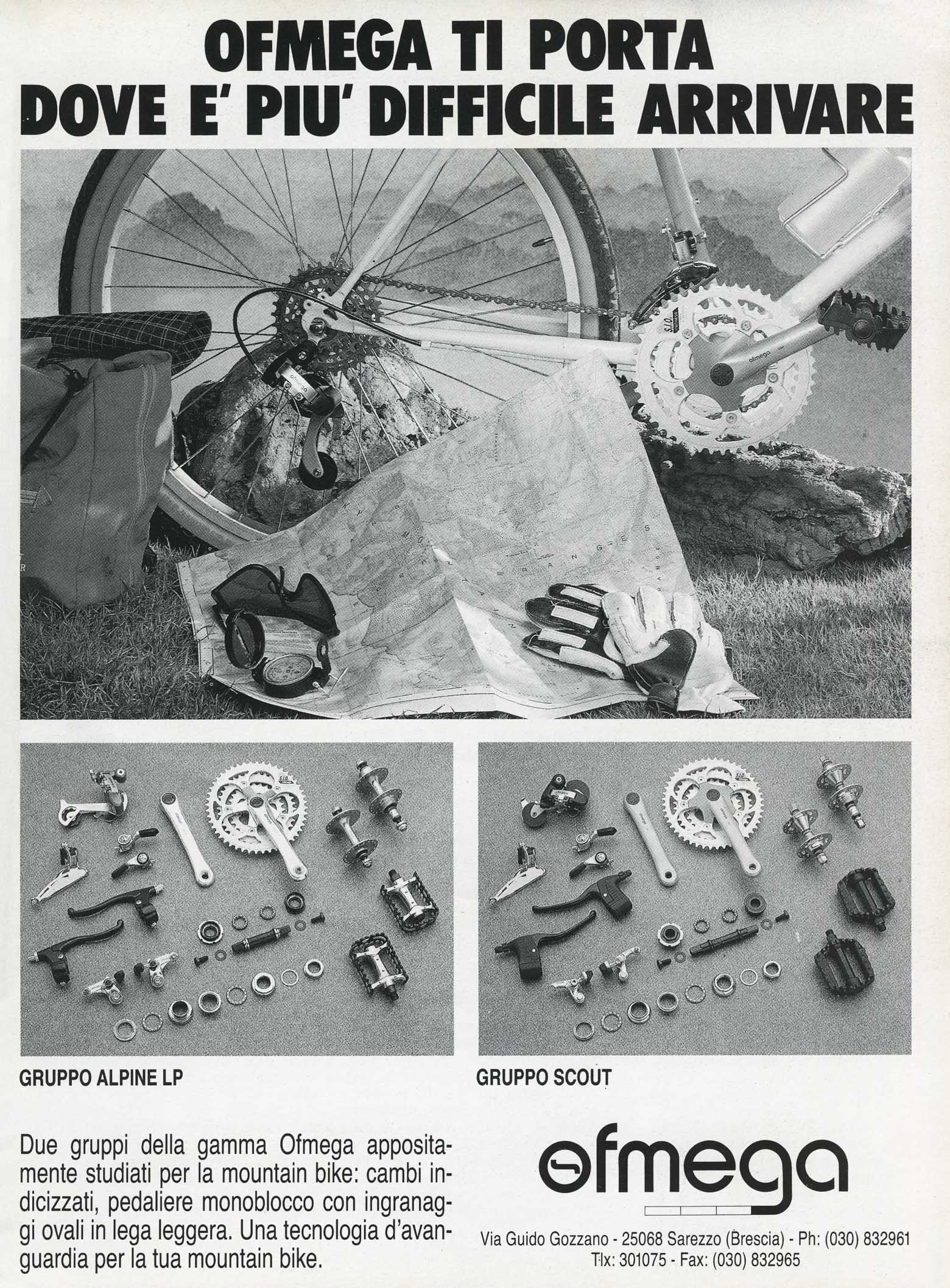 La Bicicletta 1989 April - Ofmega advert main image