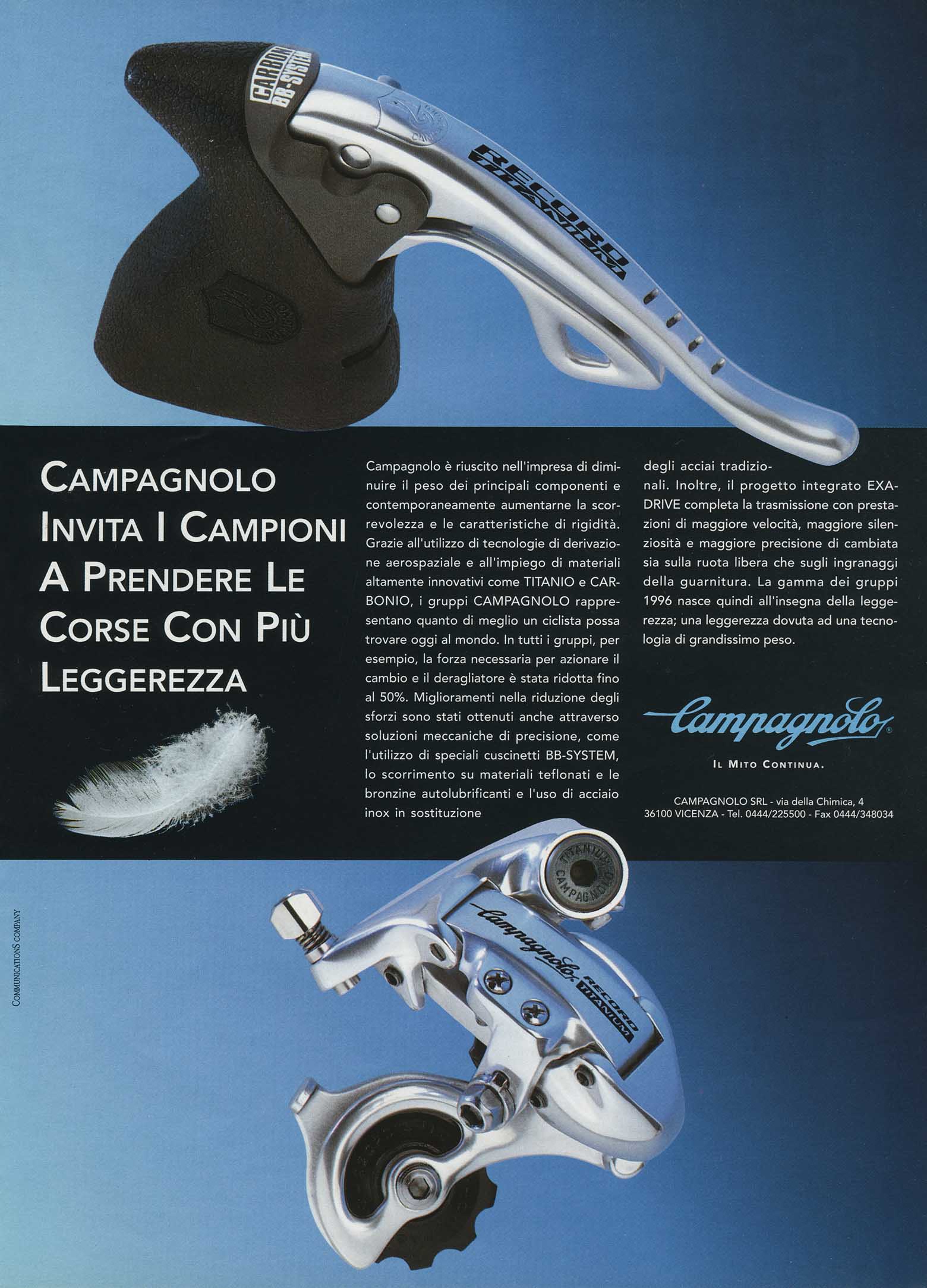 La Bicicletta Guida 96 - Campagnolo advert main image