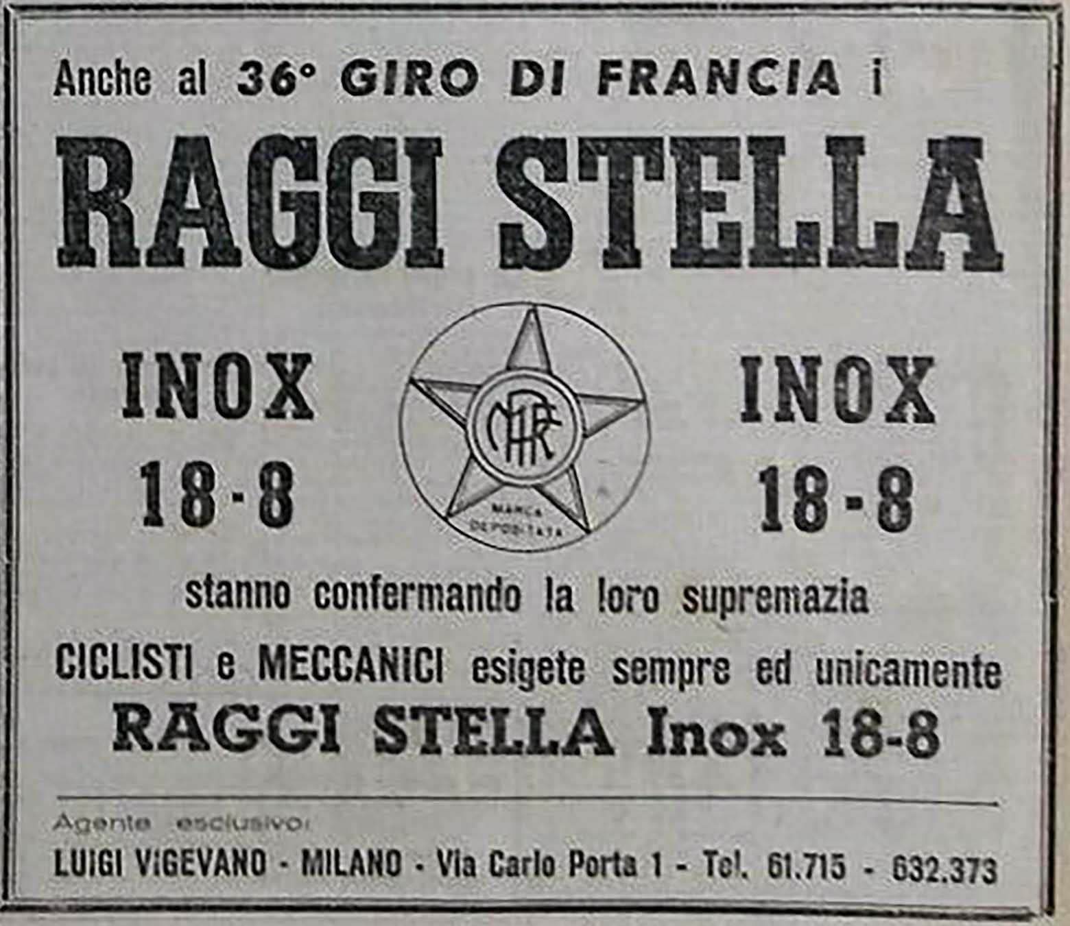 La Gazzetta dello Sport 13th July 1949 - Stella advert main image