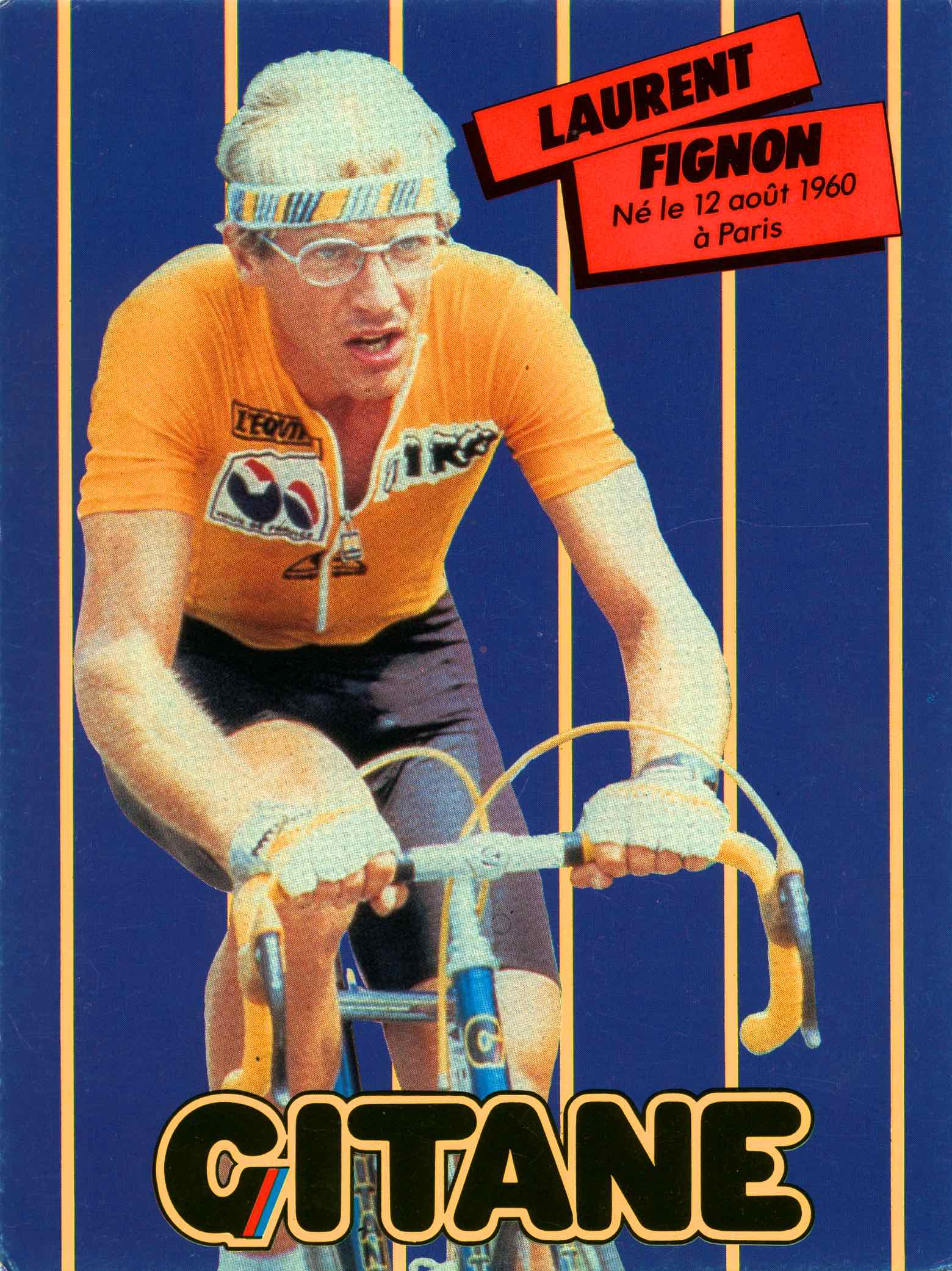 Laurent Fignon - postcard 1984 scan 1 main image