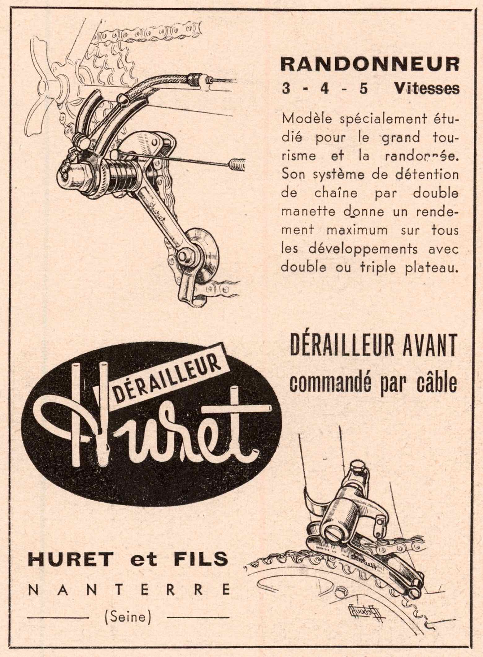 Le Cycliste 1952 - Huret advert main image