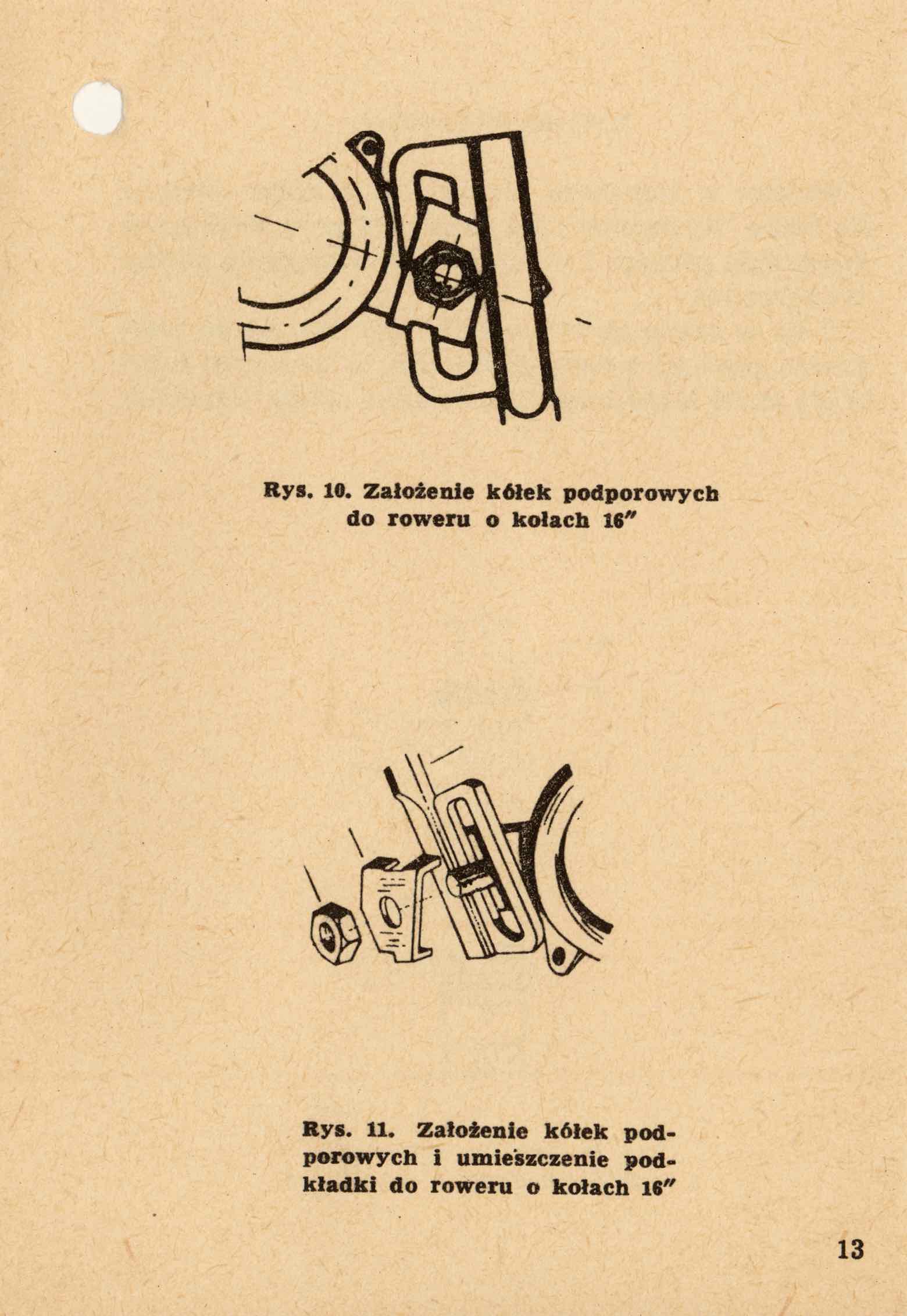 Romet - Instrukcja Obslugi Rowerow 1971 page 13 main image