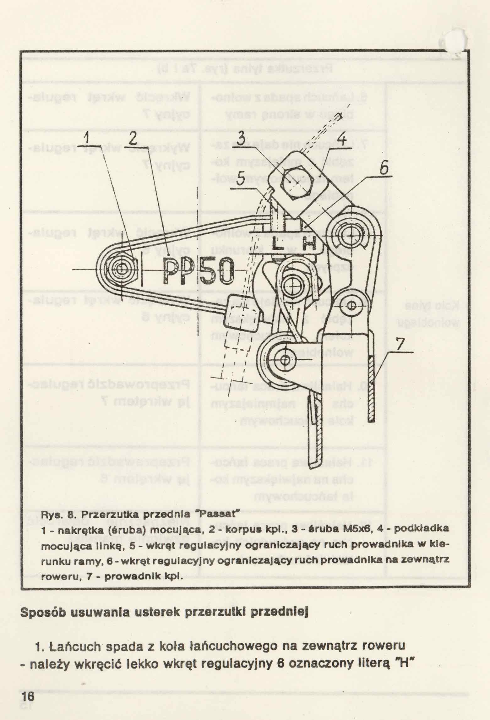 Romet - Instrukcja Obslugi Rowerow 1989? page 16 main image