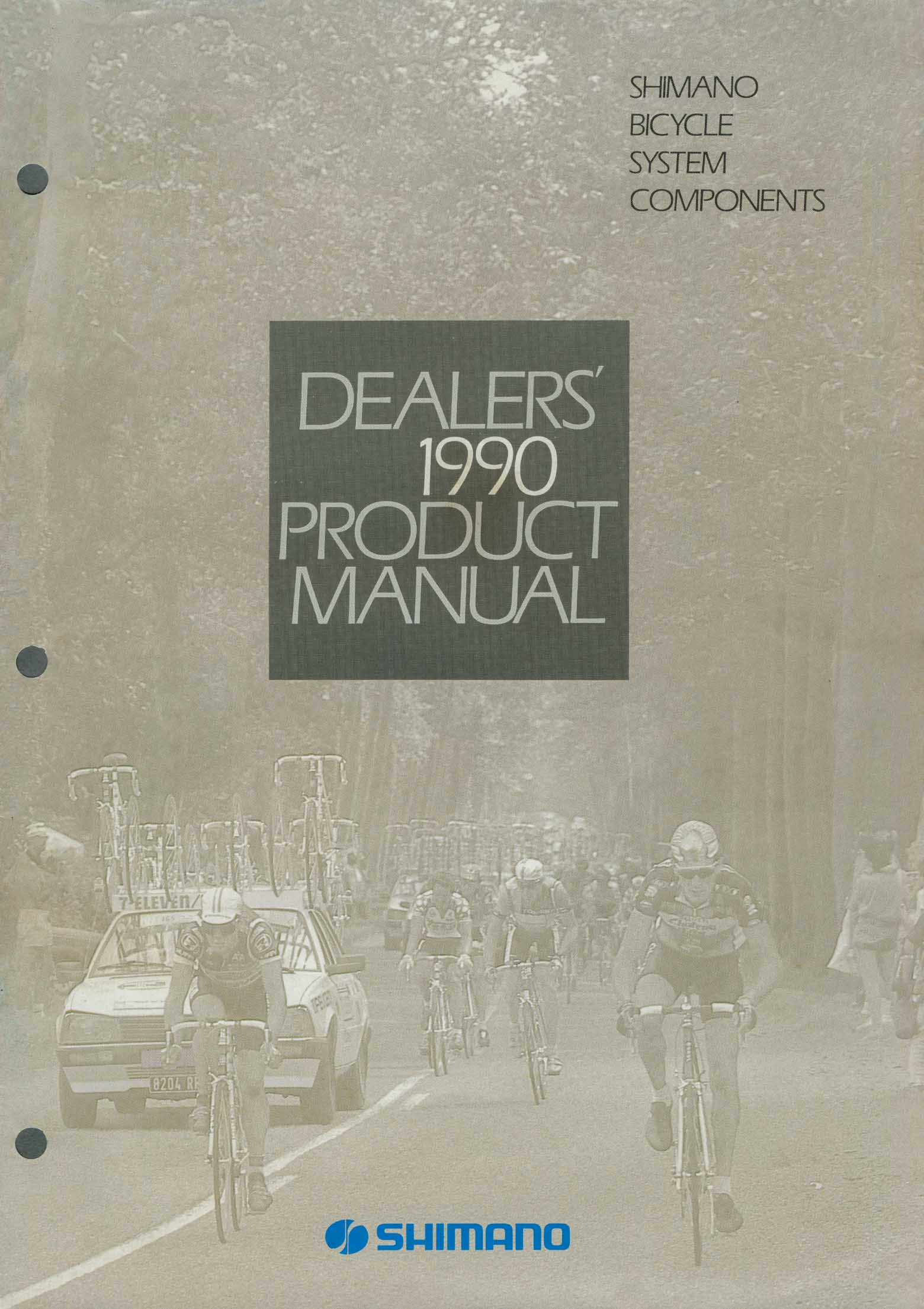 Shimano - Dealers' 1990 Product Manual front cover main image