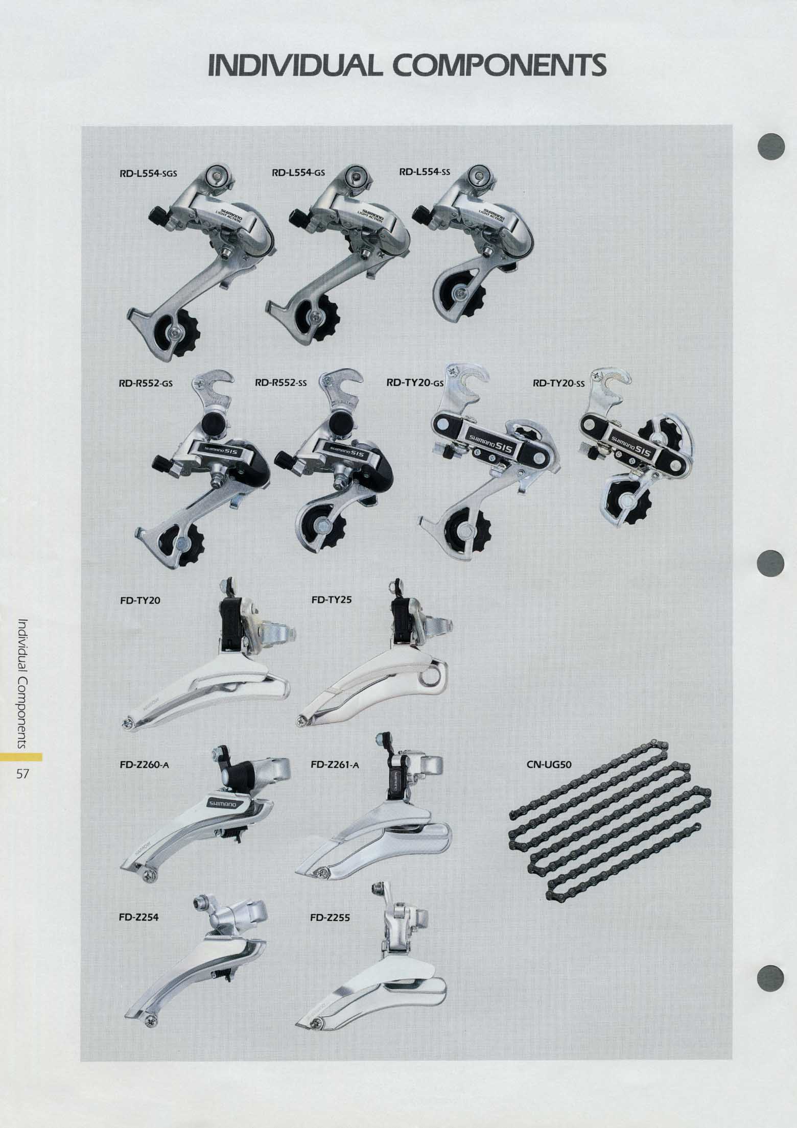 Shimano - Dealers' 1990 Product Manual page 57 main image