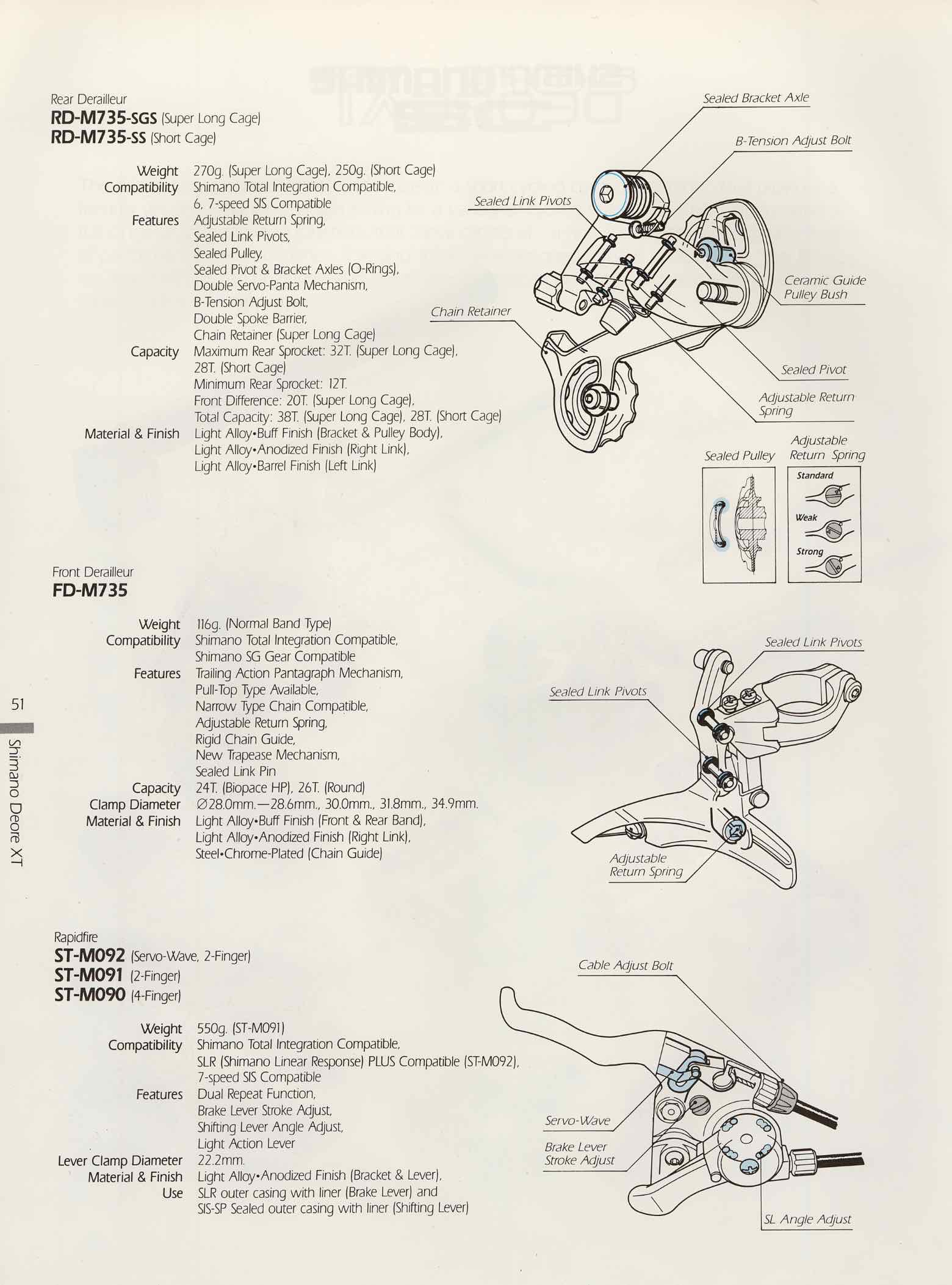 Shimano Bicycle System Component - 91 Page 51 main image