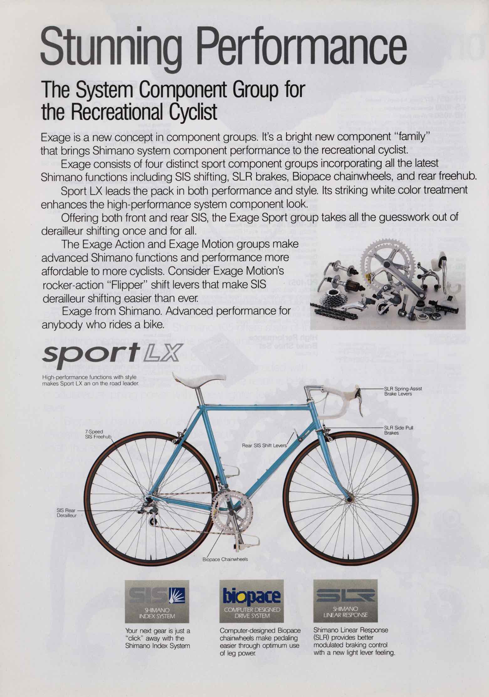 Shimano Bicycle System Components - 1989 scan 20 main image