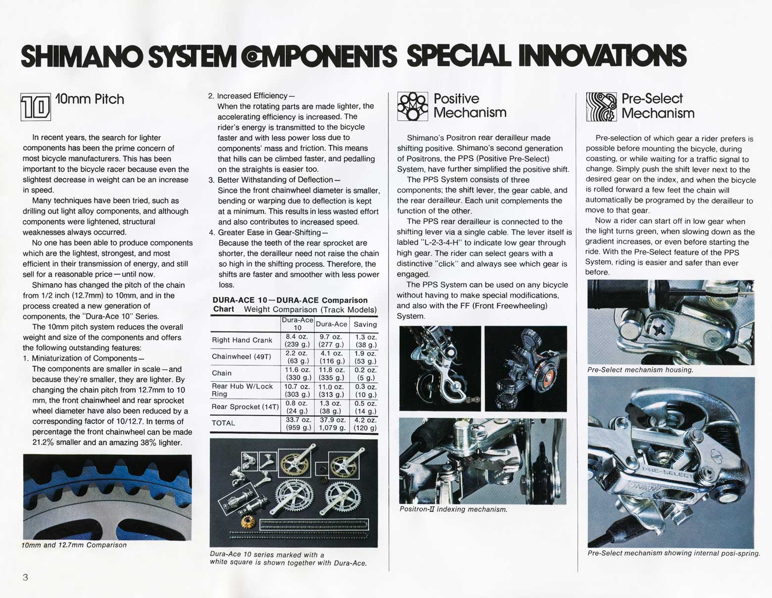 Shimano Bicycle System Components (1977) page 03 main image