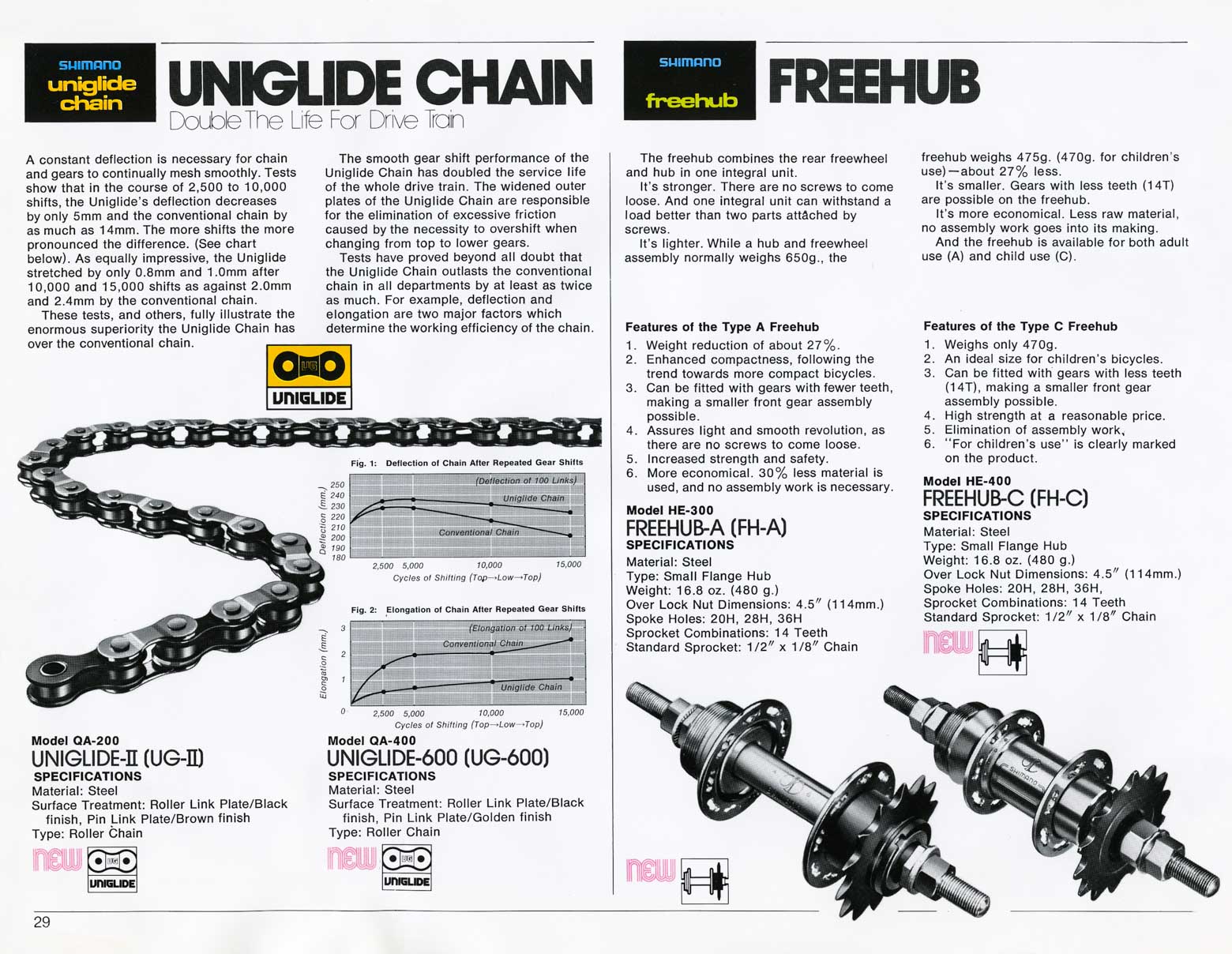Shimano Bicycle System Components (1977) page 29 main image