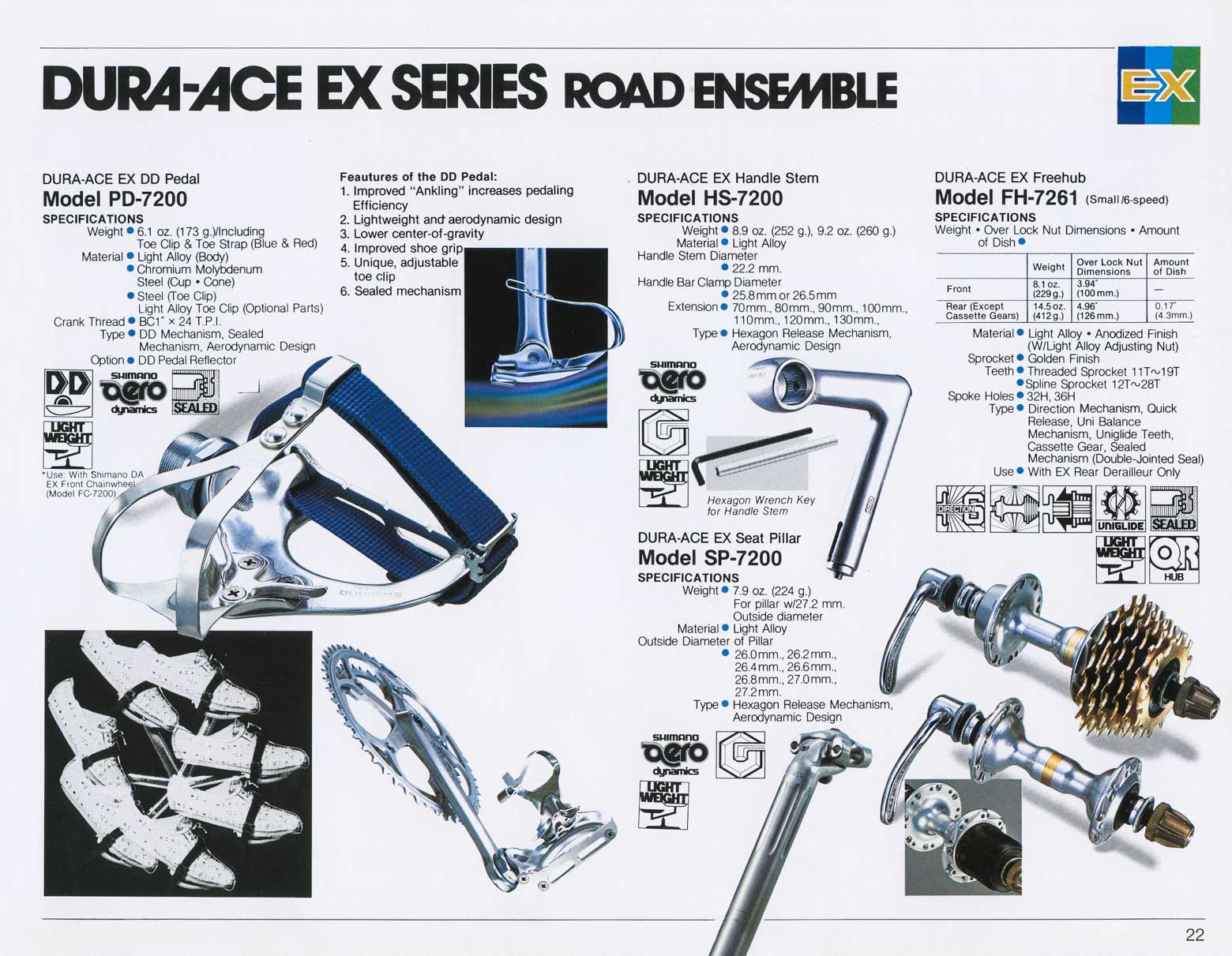 Shimano Bicycle System Components 1981 page 22 main image