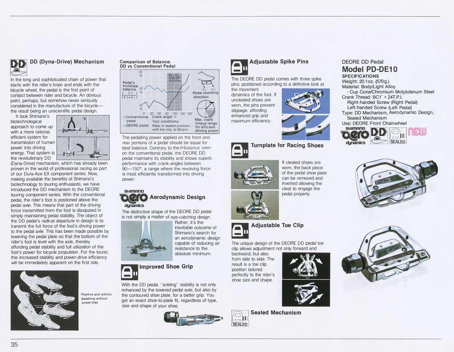 Shimano Bicycle System Components 1981 page 35 main image