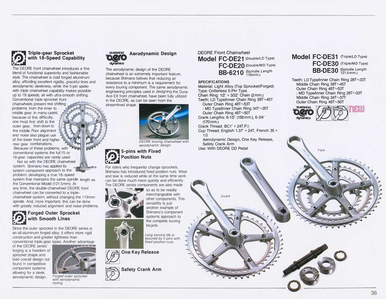 Shimano Bicycle System Components 1981 page 36 main image
