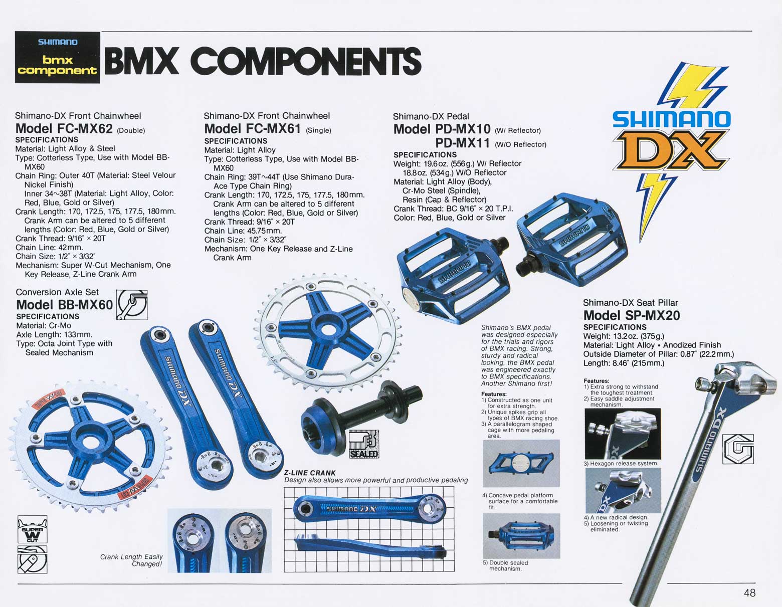 Shimano Bicycle System Components 1981 page 48 main image