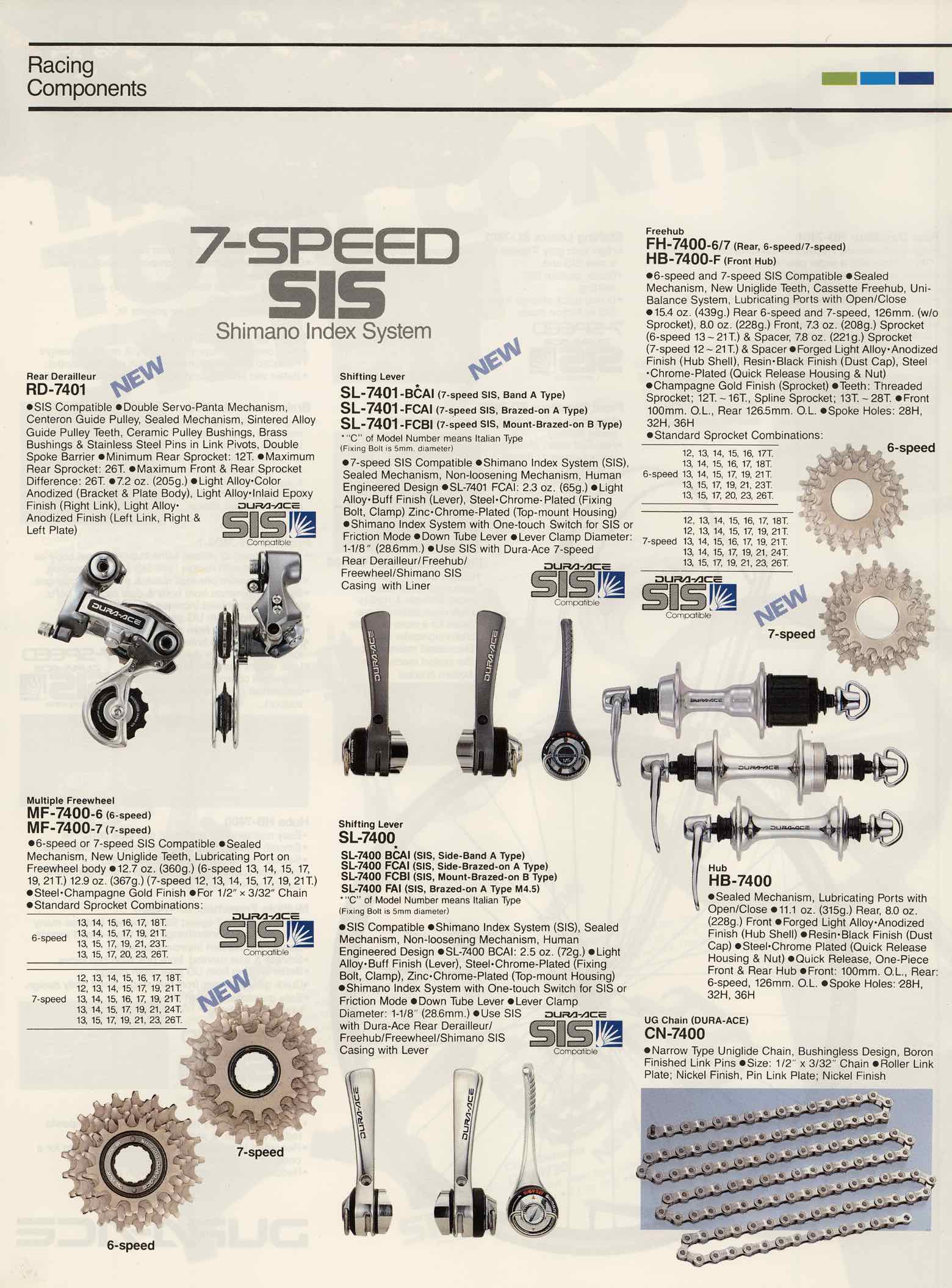 Shimano Bicycle System Components (1987) scan 8 main image
