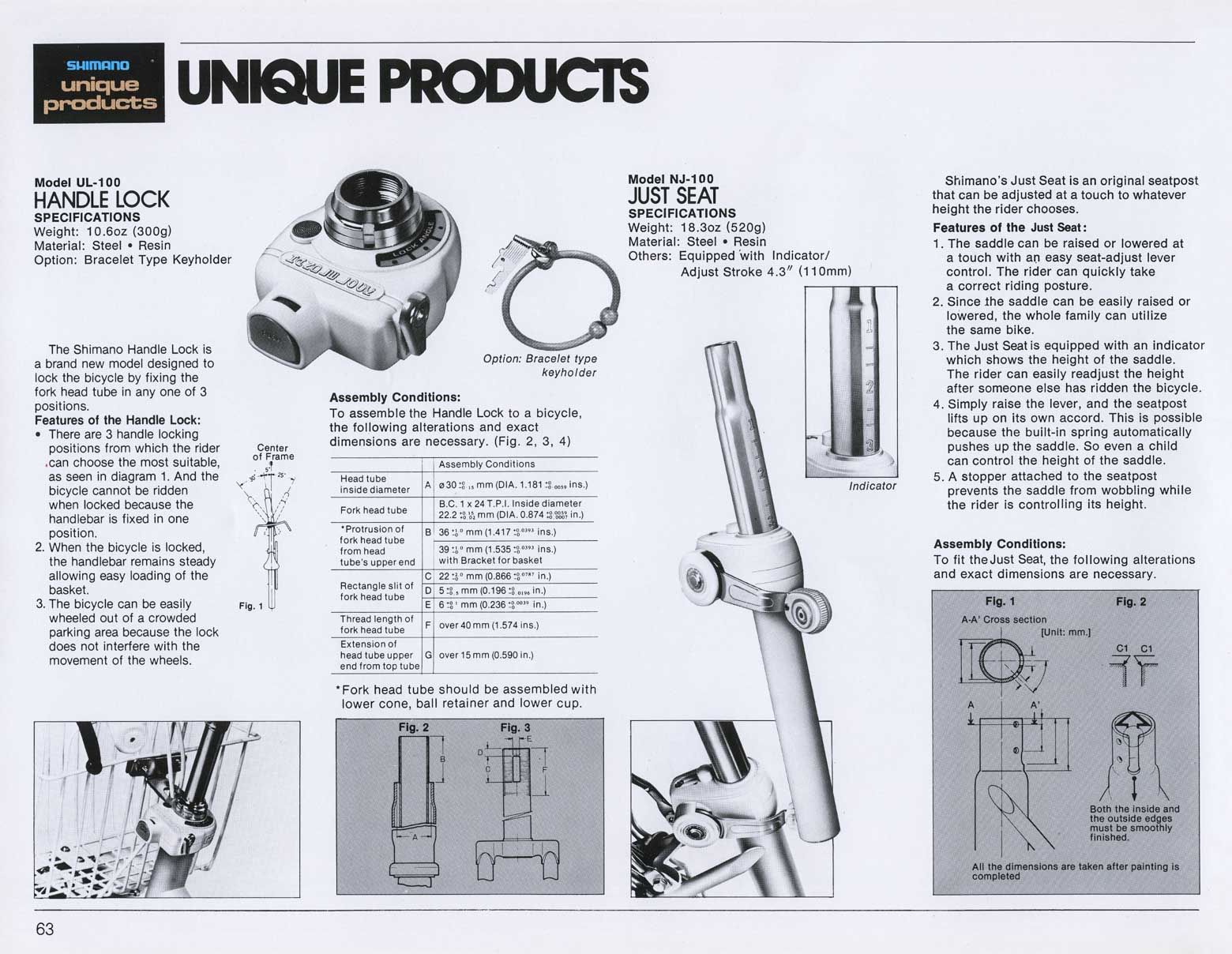 Shimano Bicycle System Components (December 1978) page 63 main image