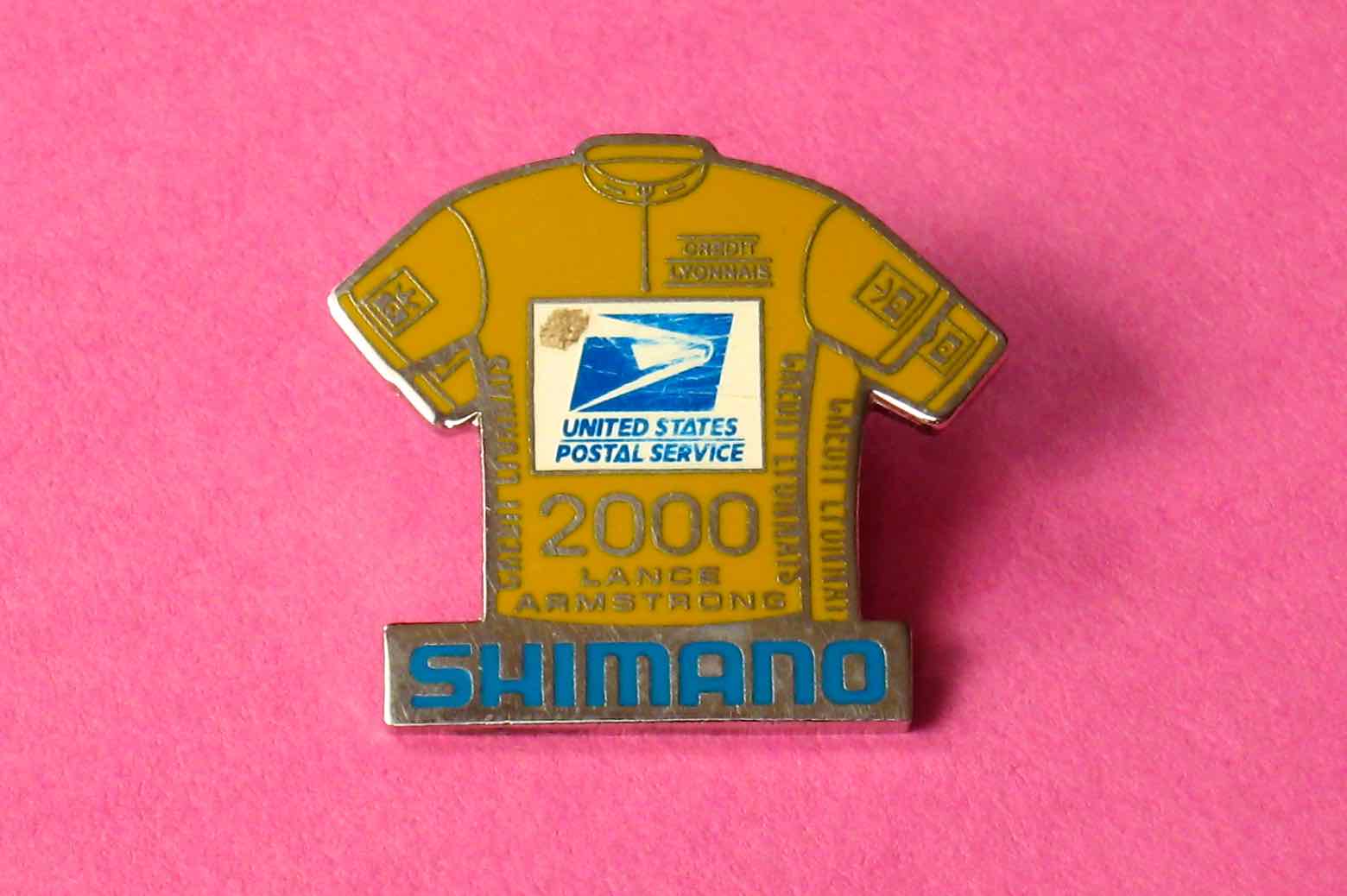 Shimano Dura-Ace Lance Armstrong pin badge - 2000 main image