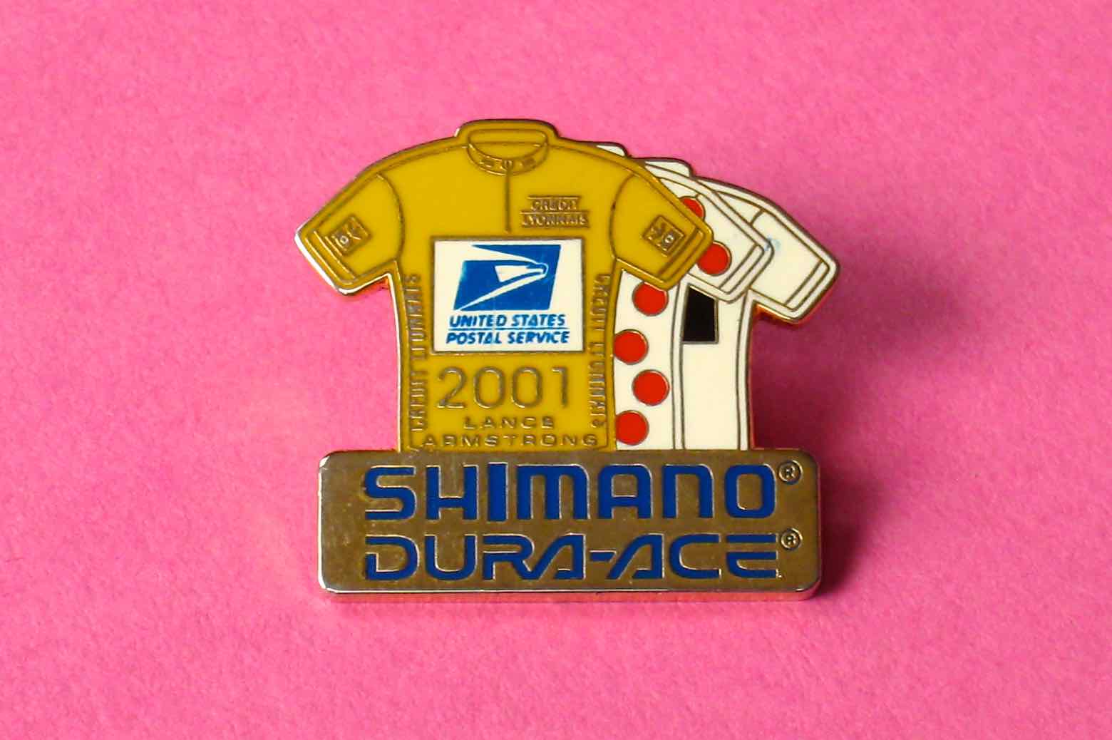 Shimano Dura-Ace Lance Armstrong pin badge - 2001 main image