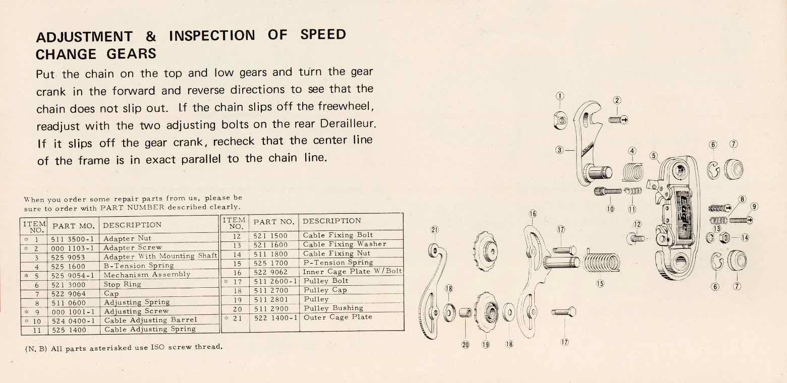 Shimano Eagle - instructions scan 5 main image