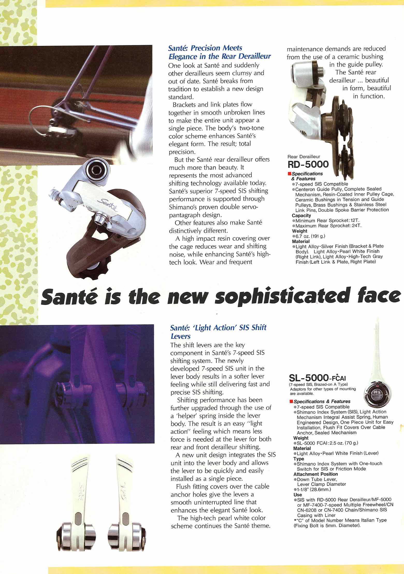 Shimano Sante - brochure scan 8 main image