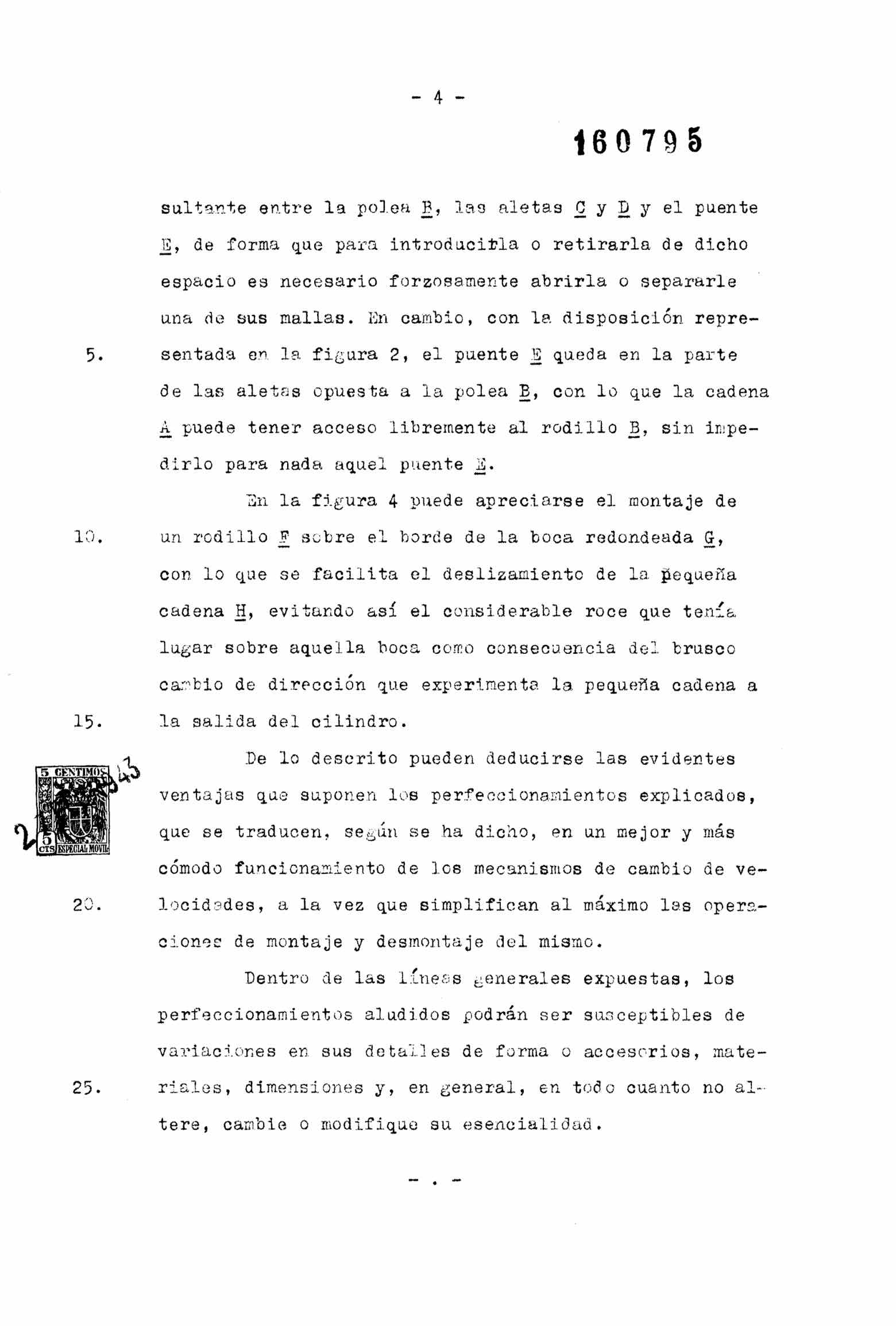 Spanish Patent 160,795 - Zeus scan 4 main image