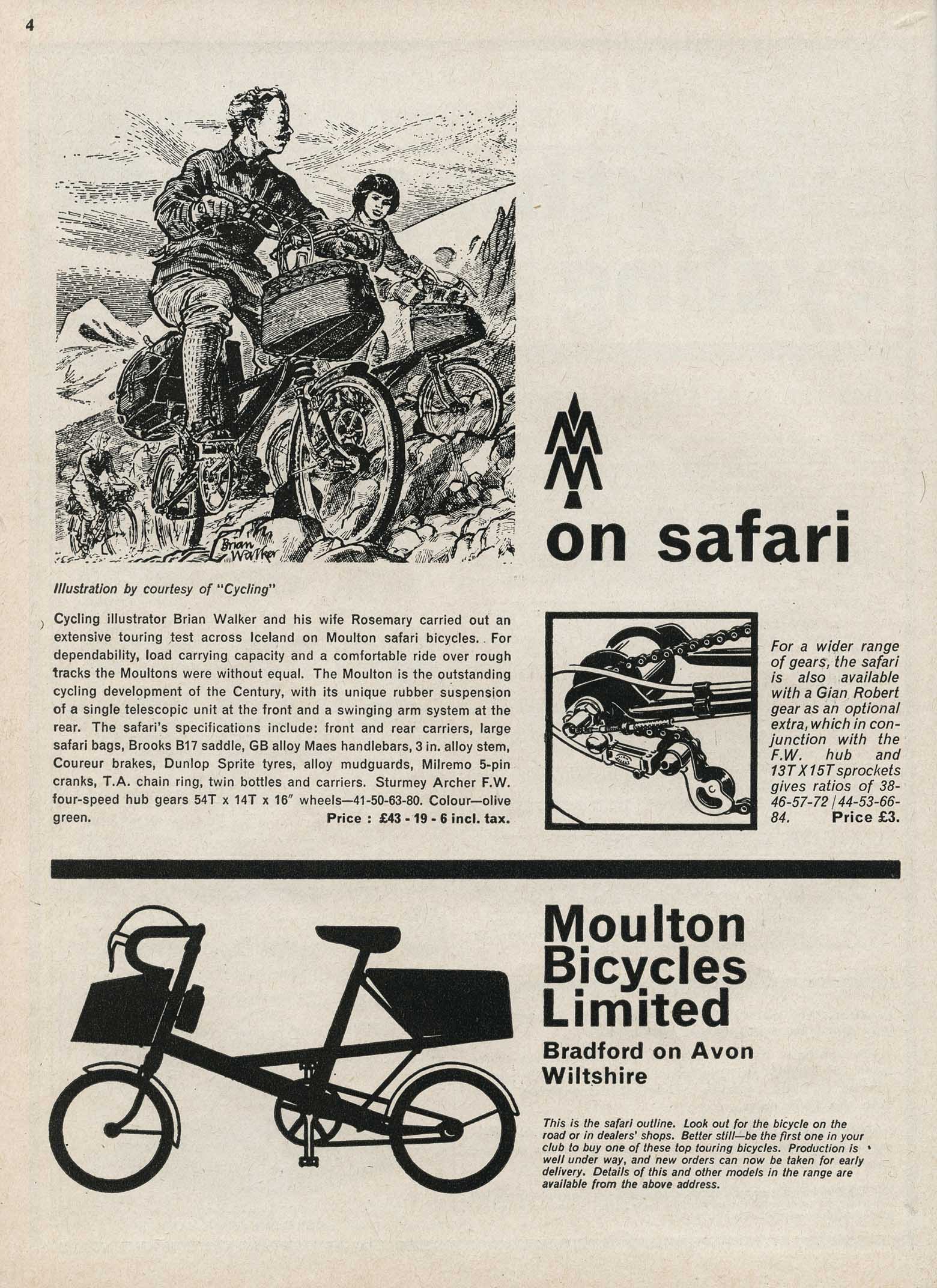 Sporting Cyclist January 1964 Moulton advert main image