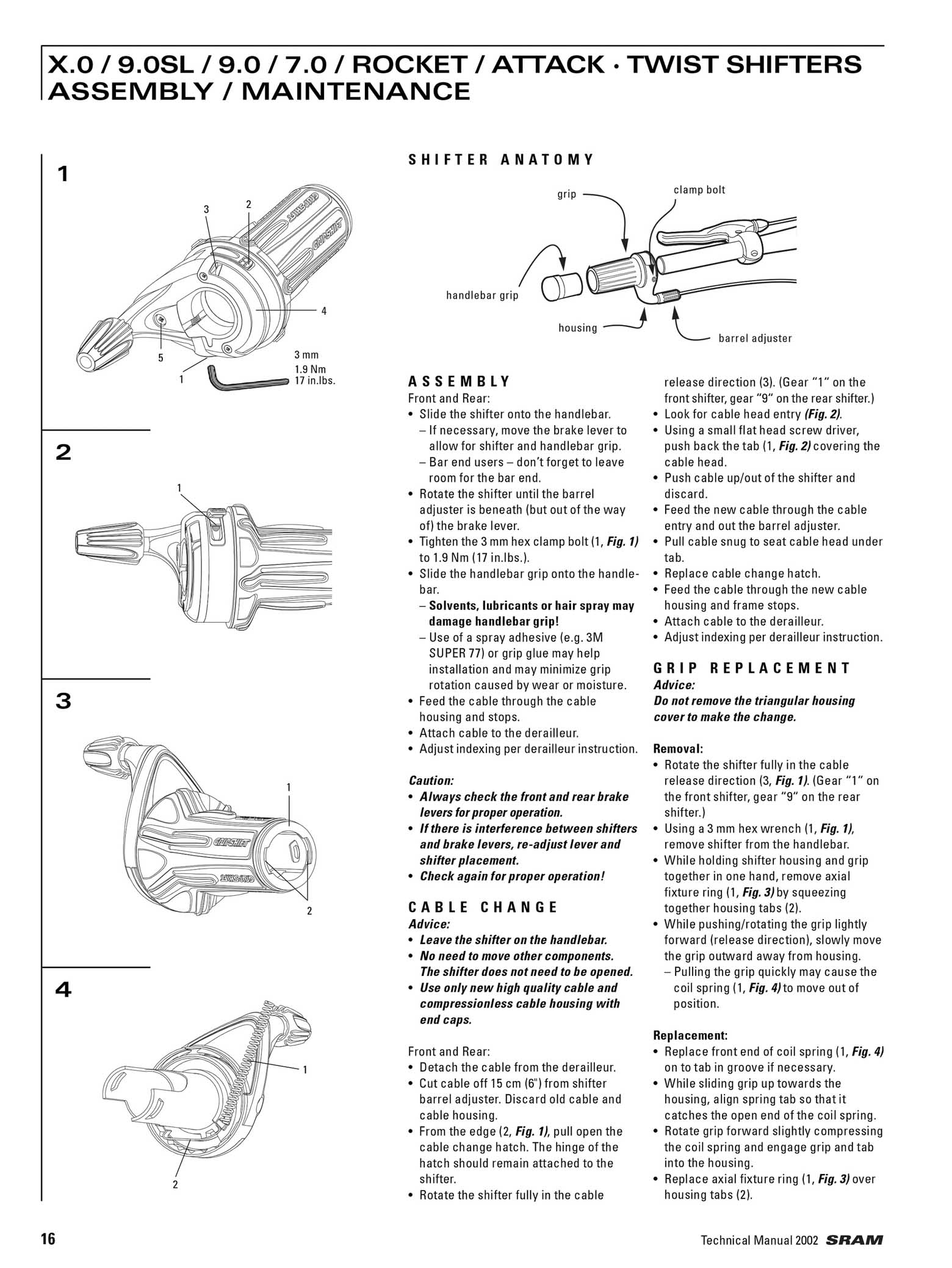 SRAM Technical Manual 2002 page 016 main image