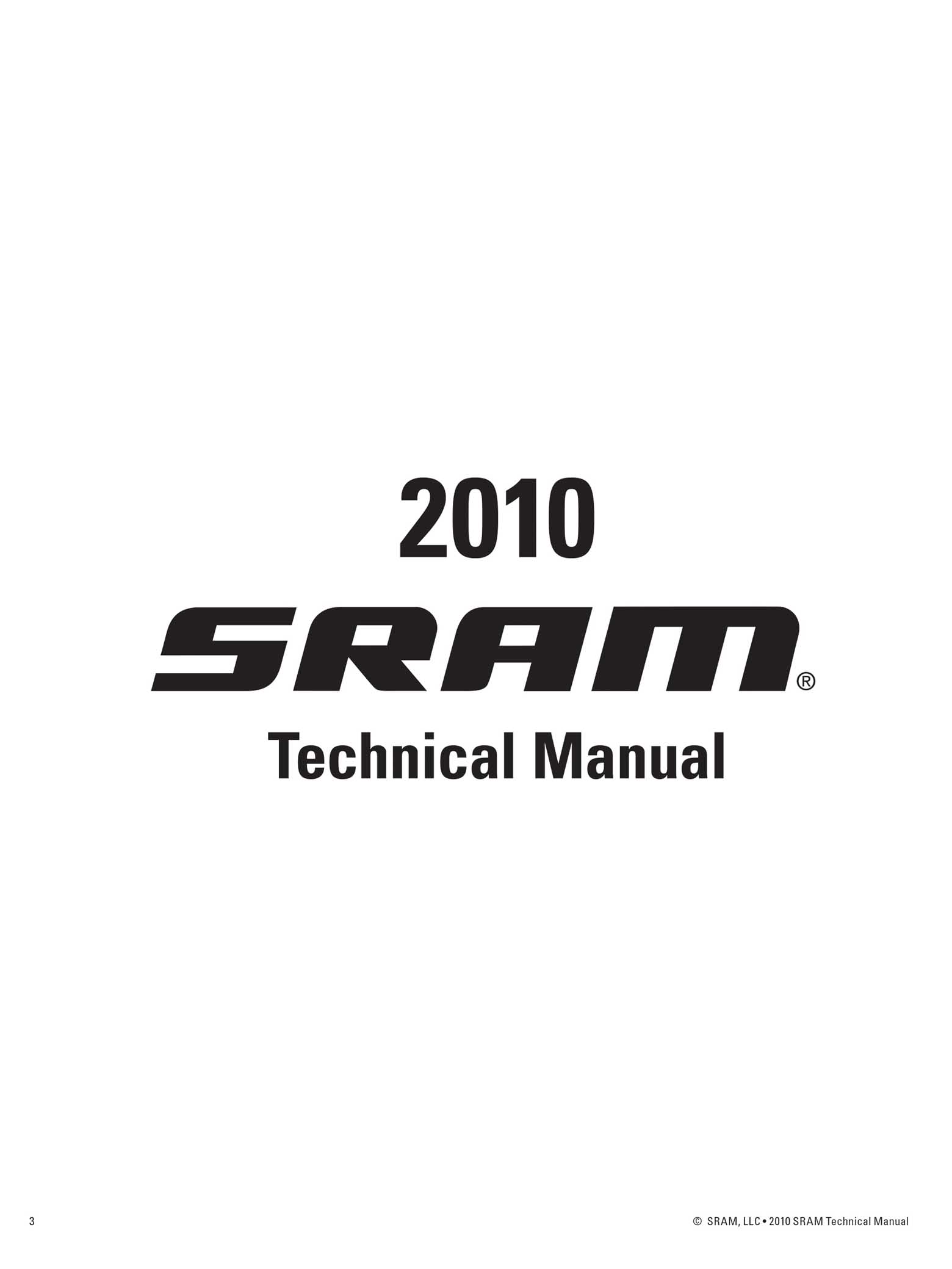 SRAM Technical Manual 2010 page 003 main image