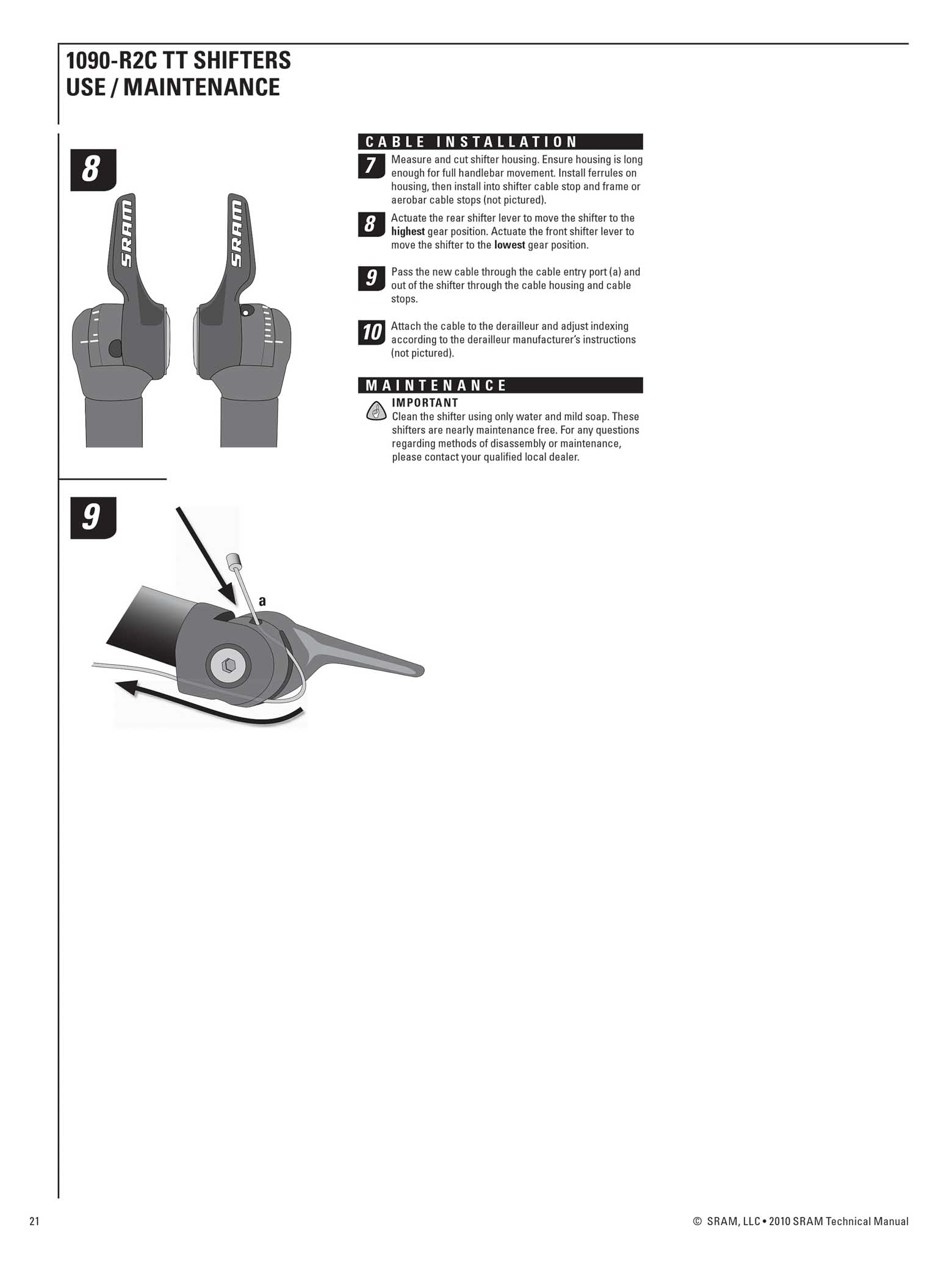 SRAM Technical Manual 2010 page 021 main image