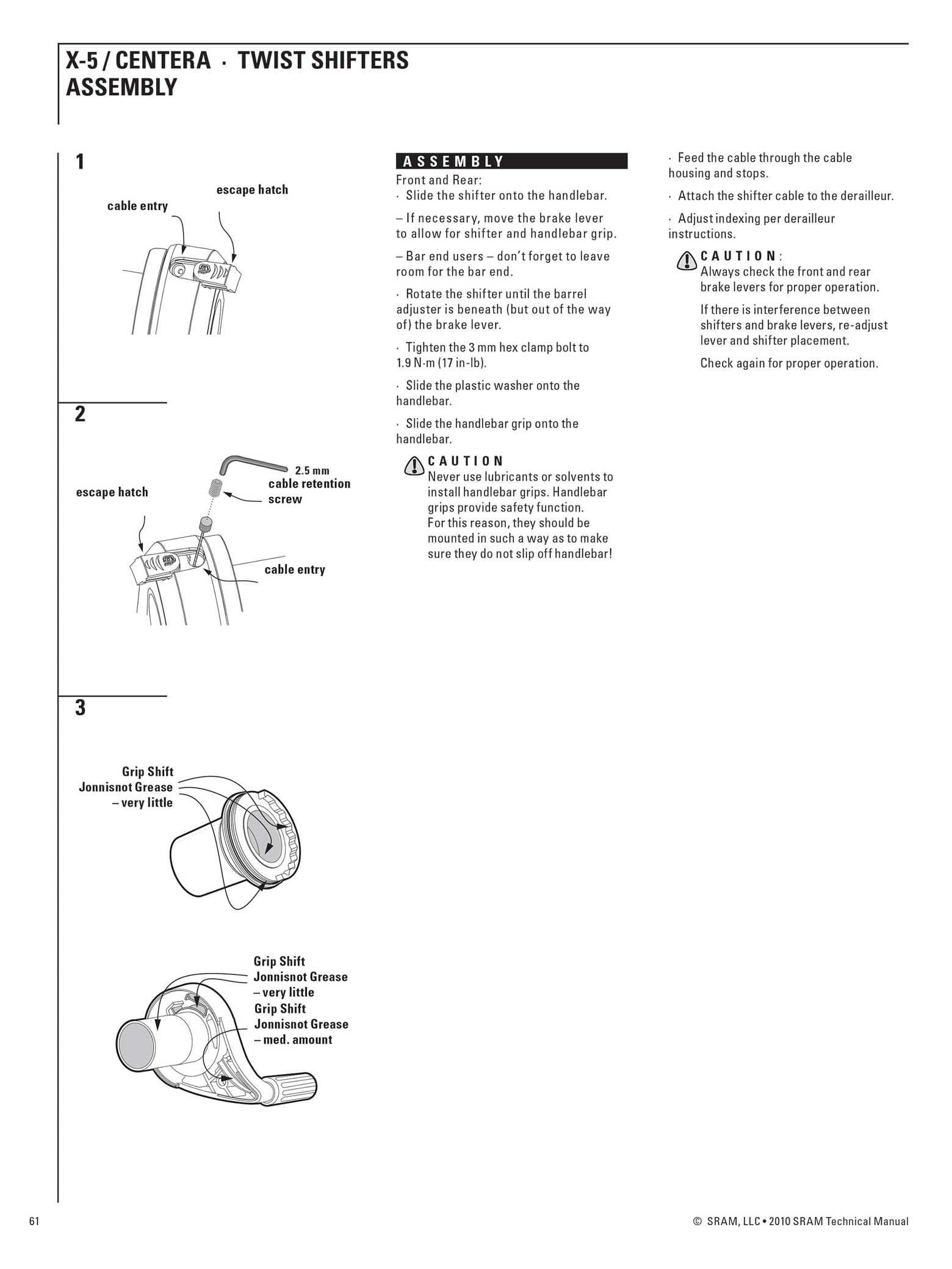SRAM Technical Manual 2010 page 061 main image