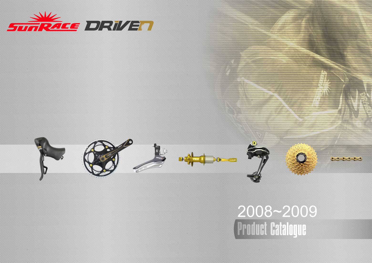 SunRace Product Catalogue 2008-2009 front cover main image