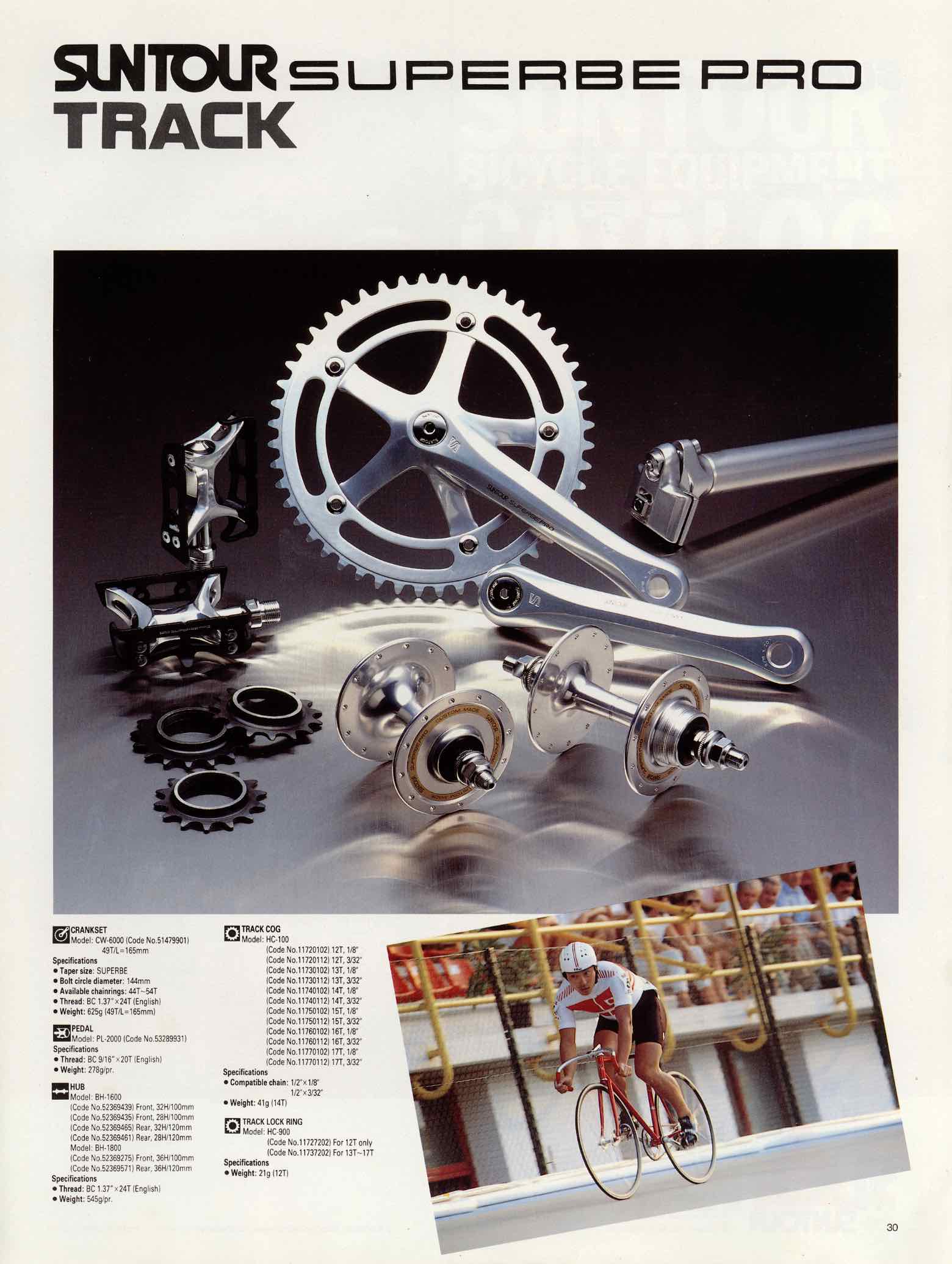 SunTour Bicycle Equipment Catalog 1990 - Page 30 main image