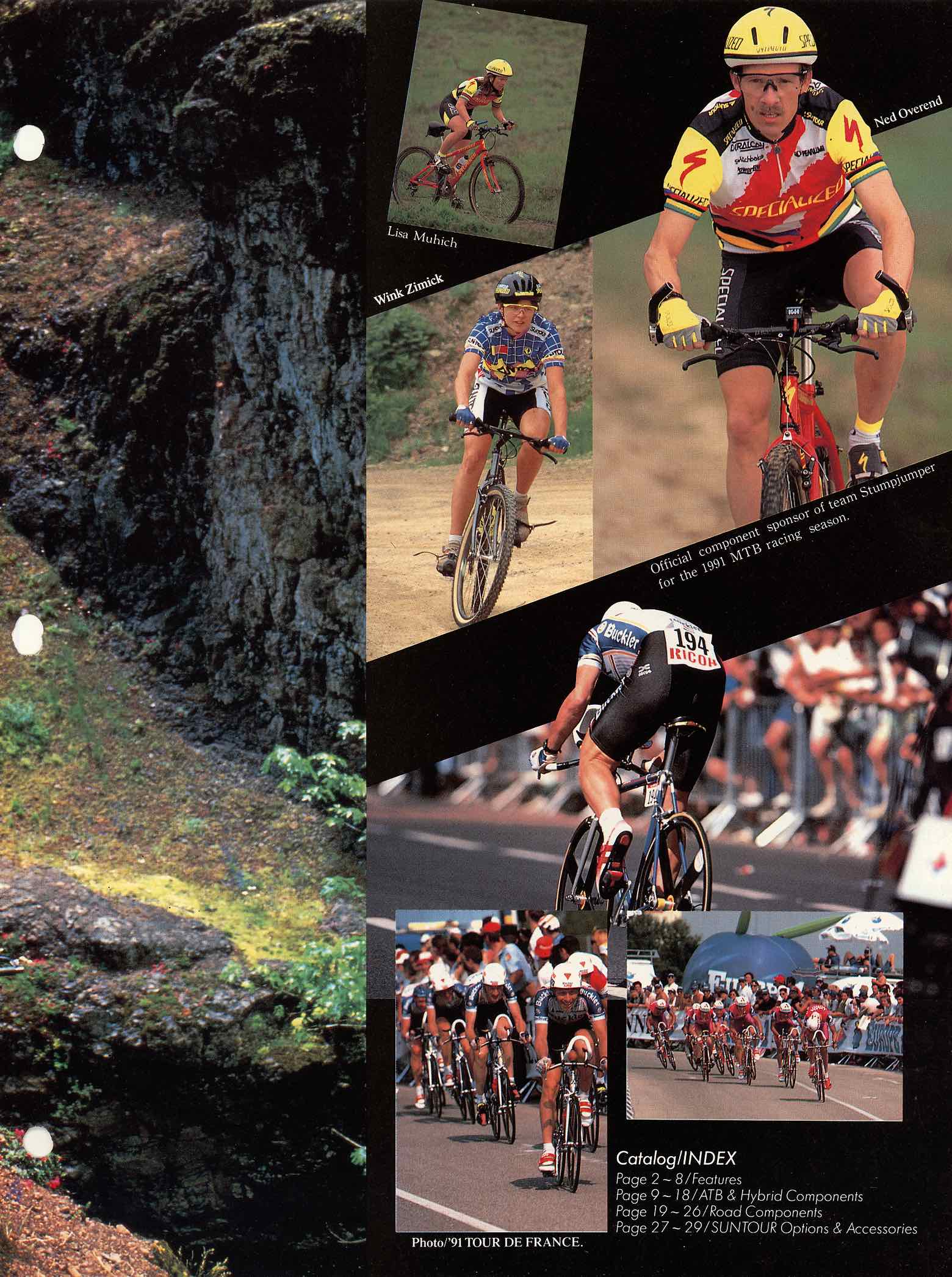 SunTour Bicycle Equipment Catalog 1992 - Page 1 main image