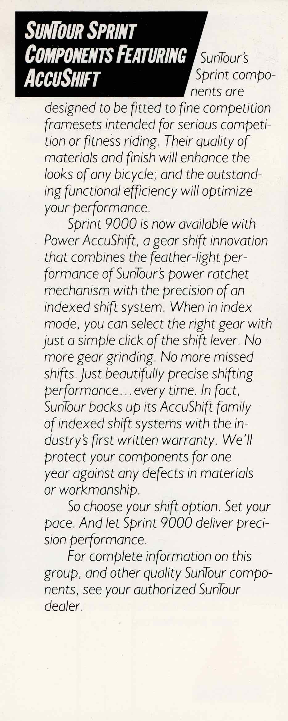 SunTour Product Leaflets - 1987 Scan 15 main image