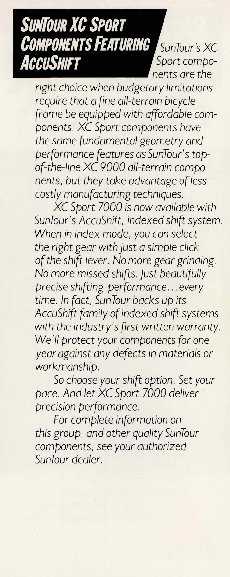 SunTour Product Leaflets - 1987 Scan 33 main image
