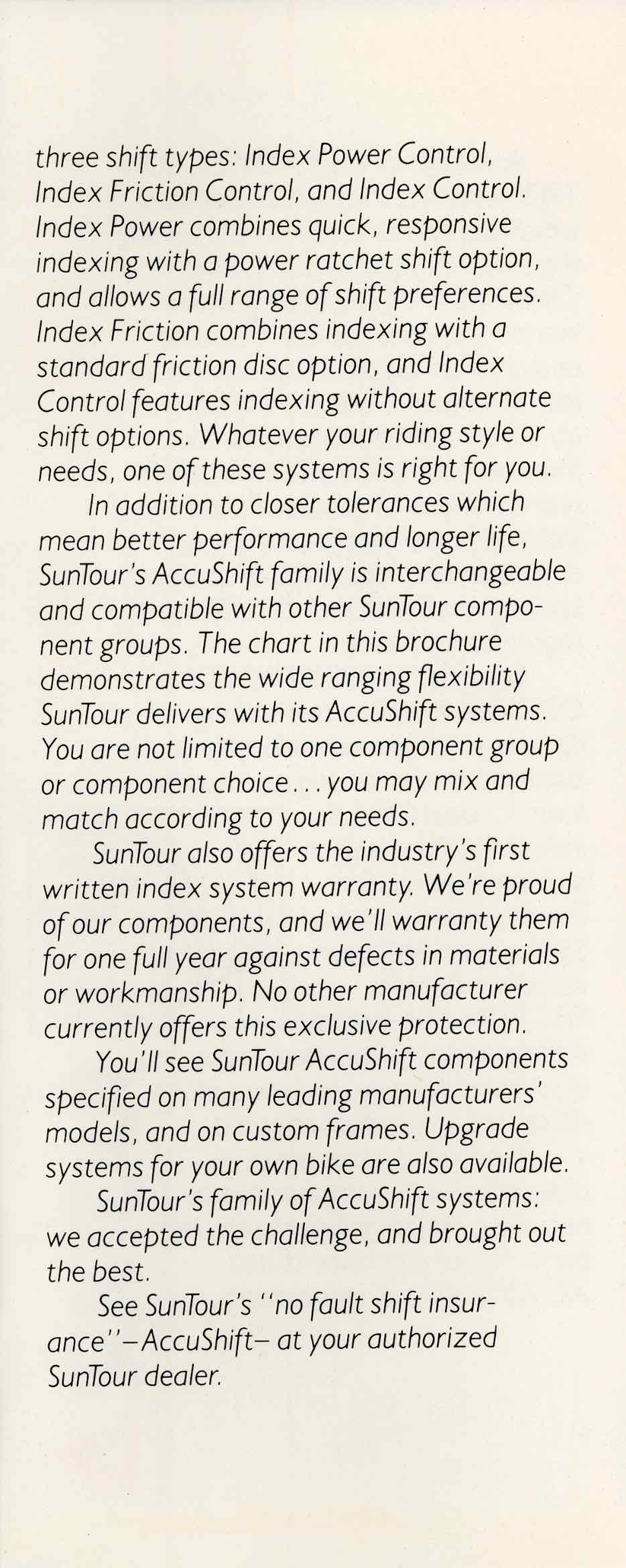 SunTour Product Leaflets - 1987 Scan 3 main image