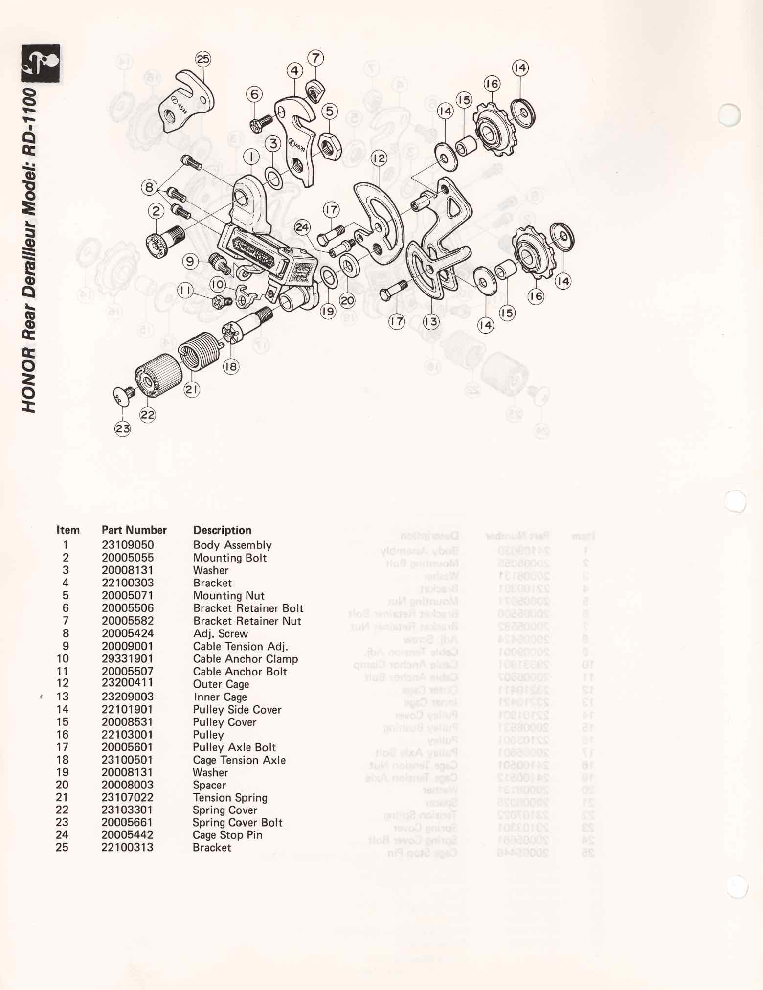 SunTour Small Parts Catalog - 1983? scan 3 main image